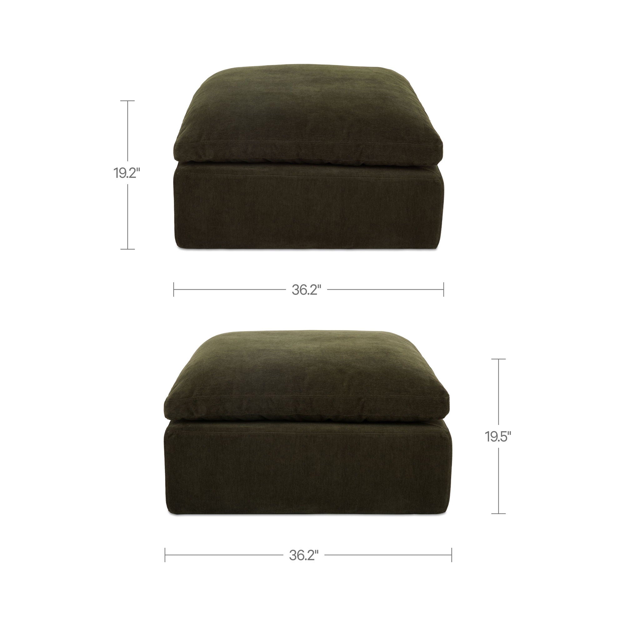 Cates - Ottoman - Dark Green - Image 2