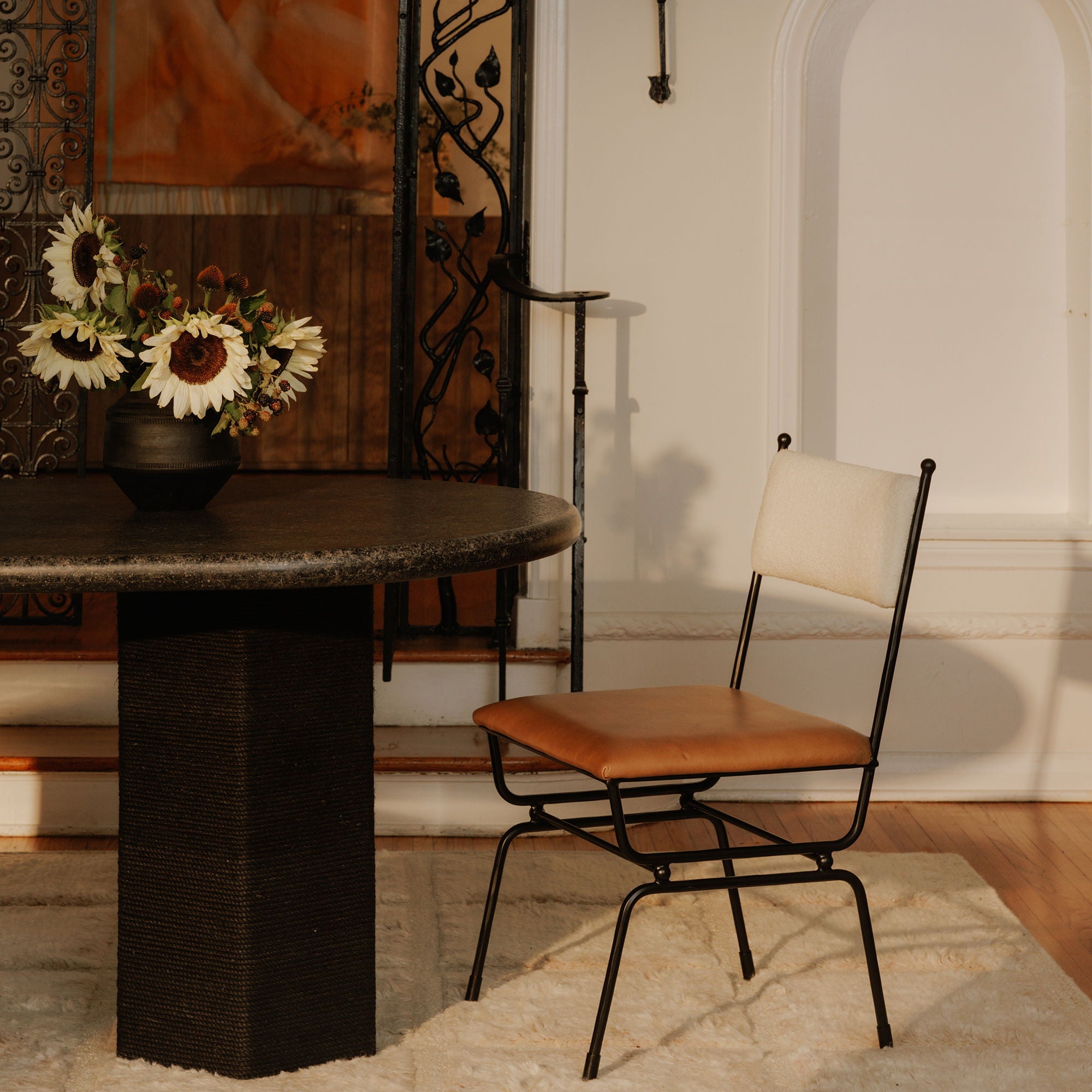 Posta - Dining Chair - Brown / Beige - Image 2