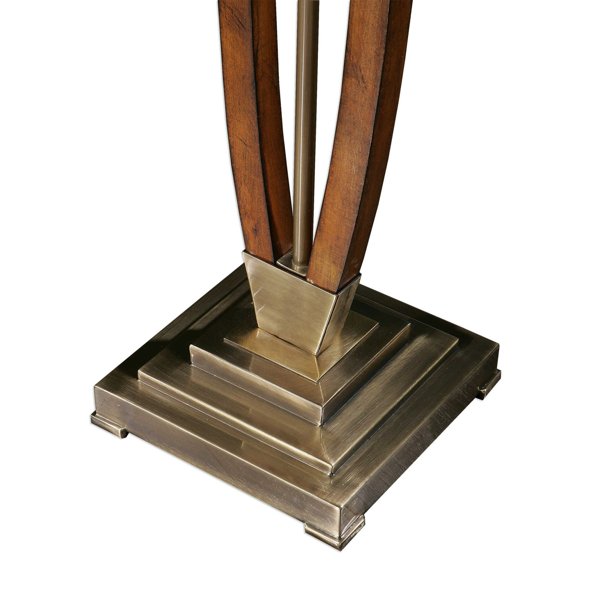 Boydton - Burnished Wood Floor Lamp - Gold - Image 2