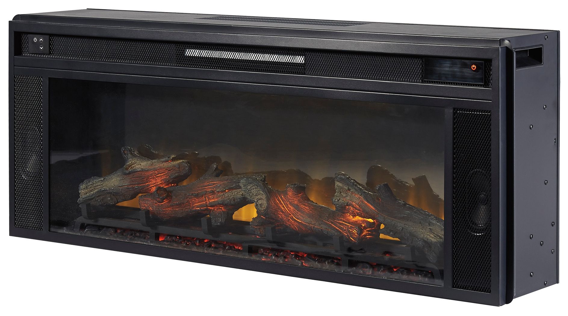 Entertainment Accessories - Fireplace Insert - Rectangular - Black - Image 3