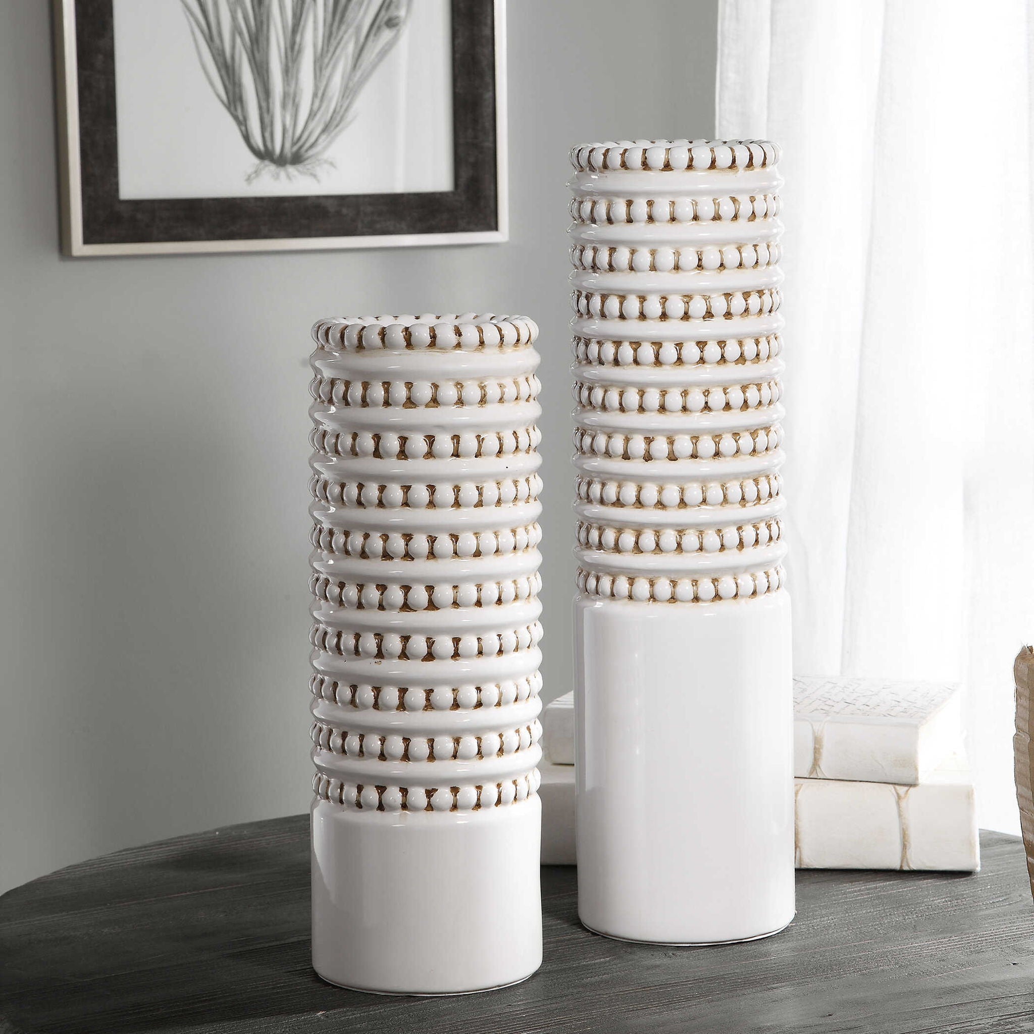 Angelou - Vases (Set of 2) - White - Image 2