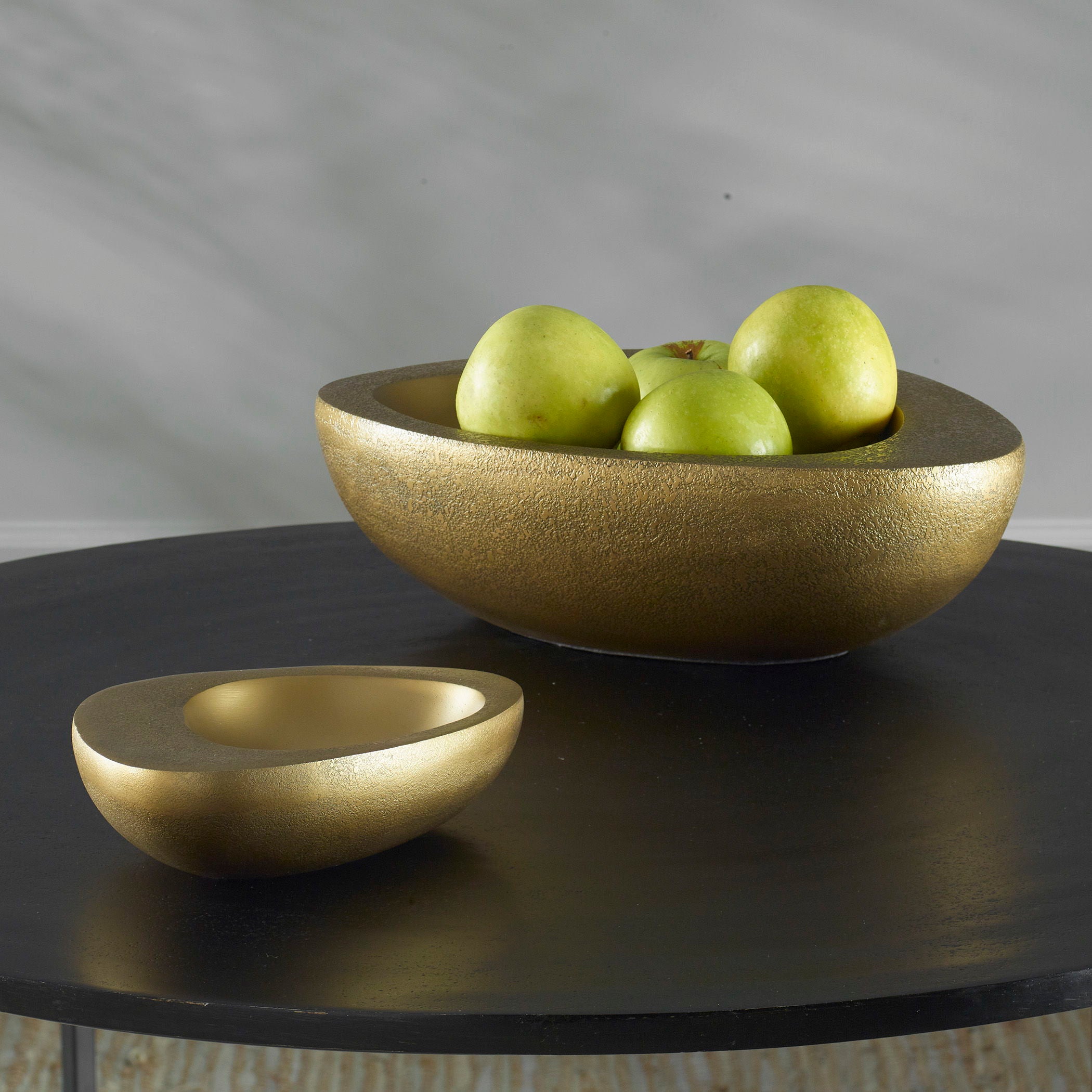 Ovate - Bowls (Set of 2) - Brass - Image 2