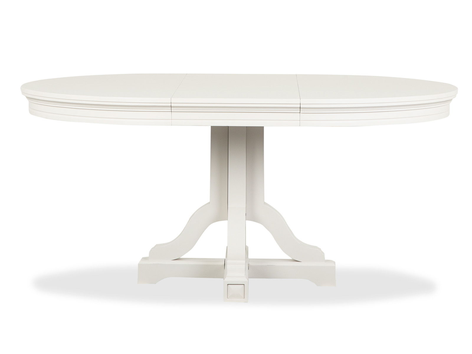 Willowbrook – Extendable 48″ Round Dining Table – Egg Shell White