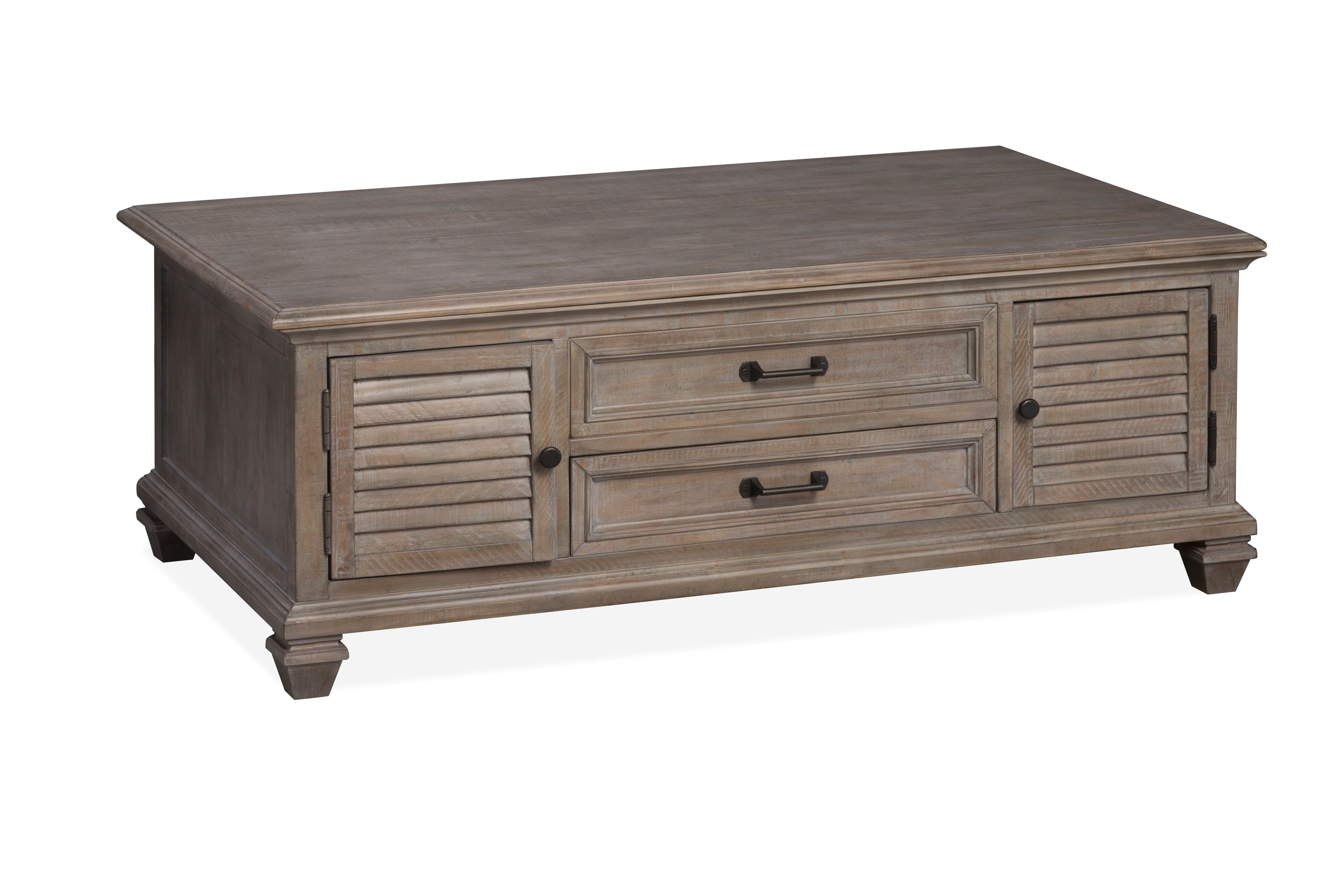 Lancaster - Lift Top Storage Cocktail Table (With Casters) - Dove Tail Gray - Image 2