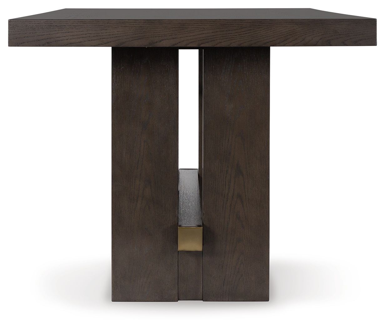 Burkhaus - Rectangular Dining Room Counter Table - Dark Brown - Image 2