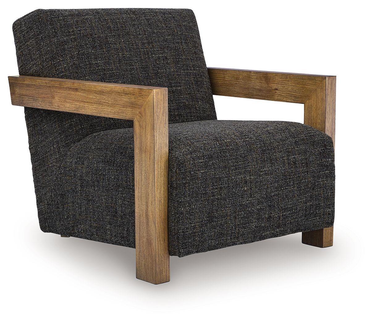 Dorney – Accent Chair – Charcoal / Brown