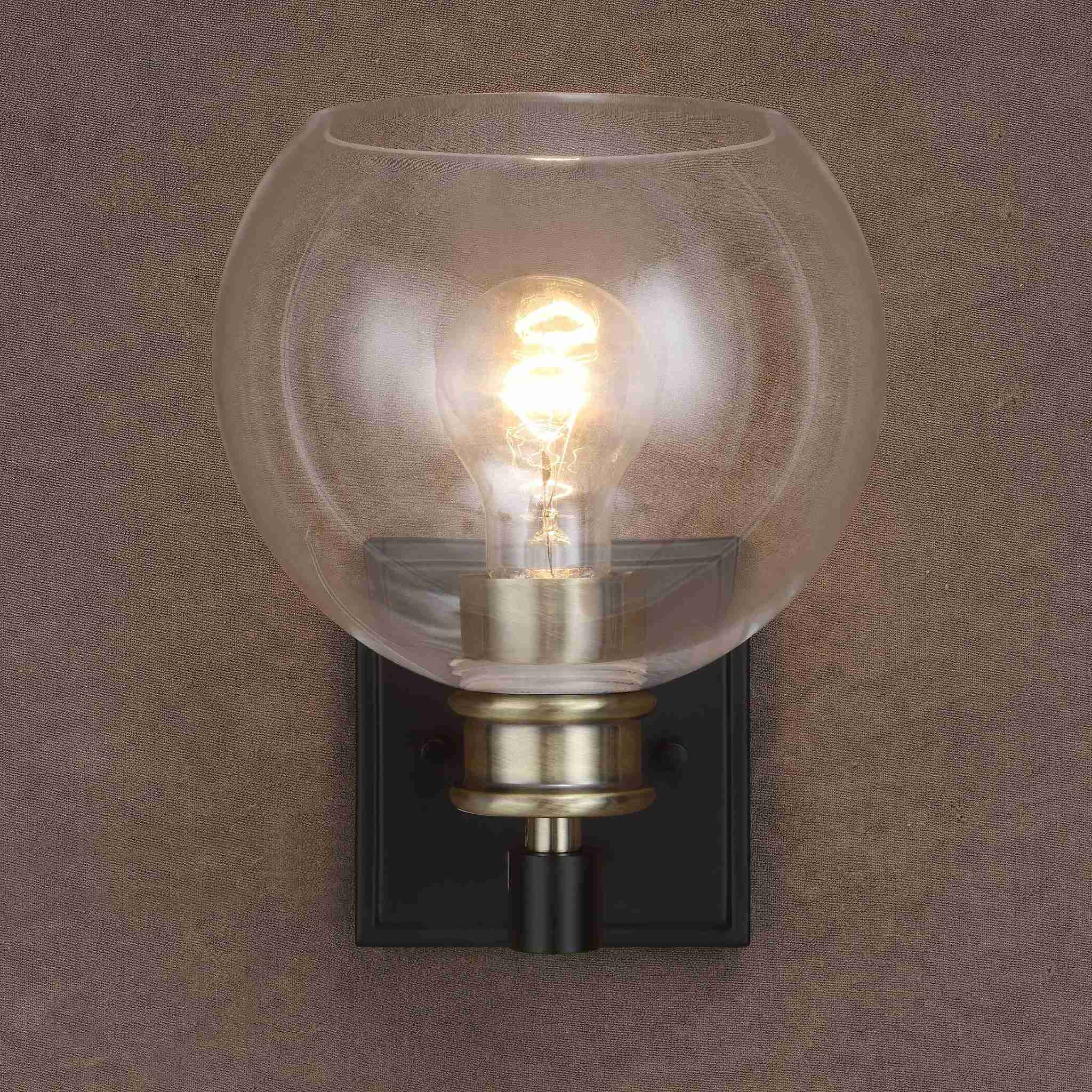 Kent - Edison 1 Light Sconce - Black - Image 1