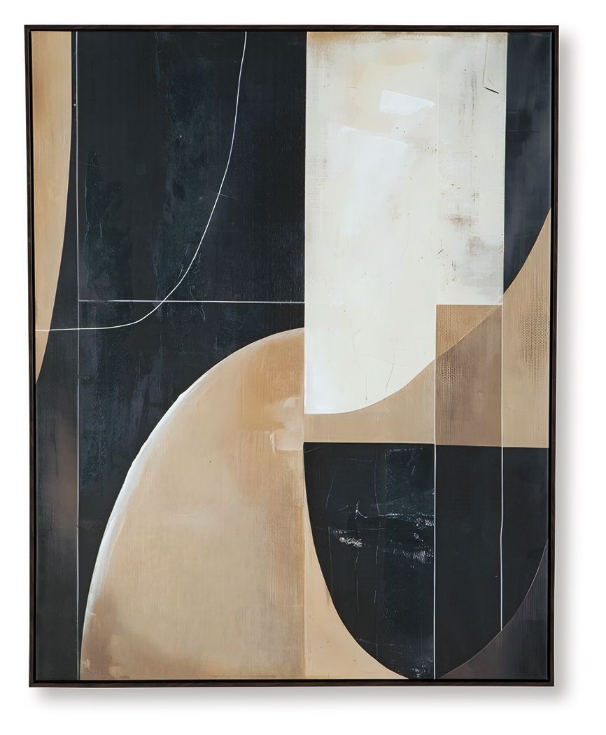 Ewanford - Wall Art - Black / Brown / Tan - Image 3