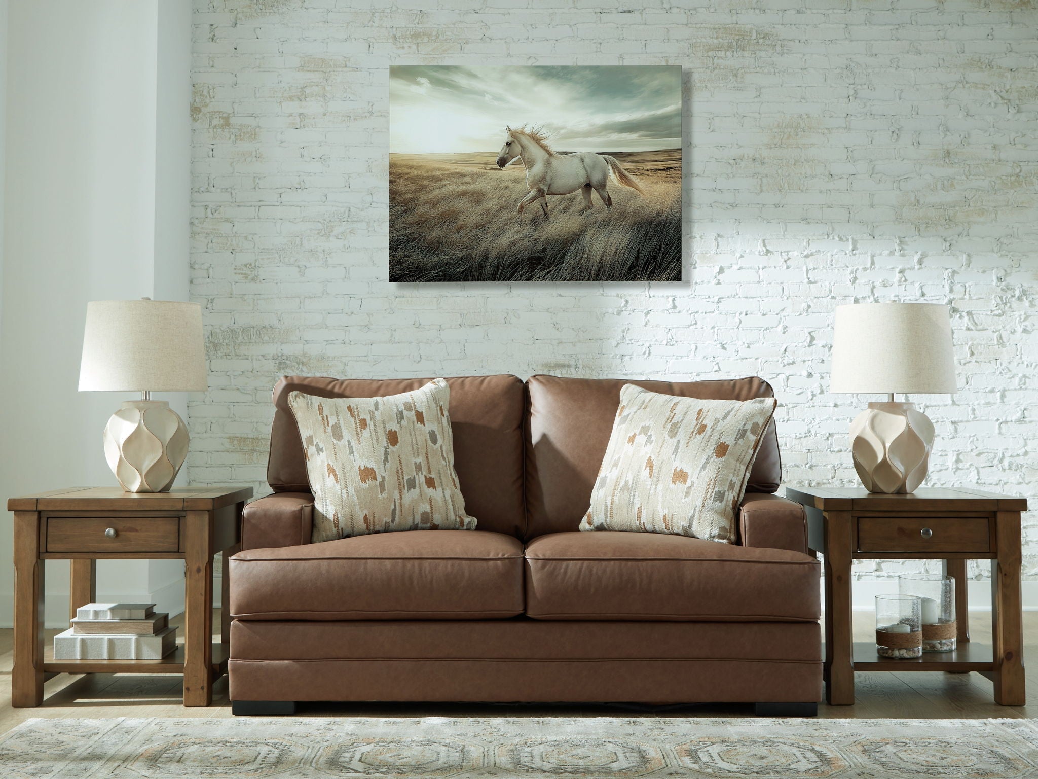 VillaCourt - Loveseat - Caramel - Image 2