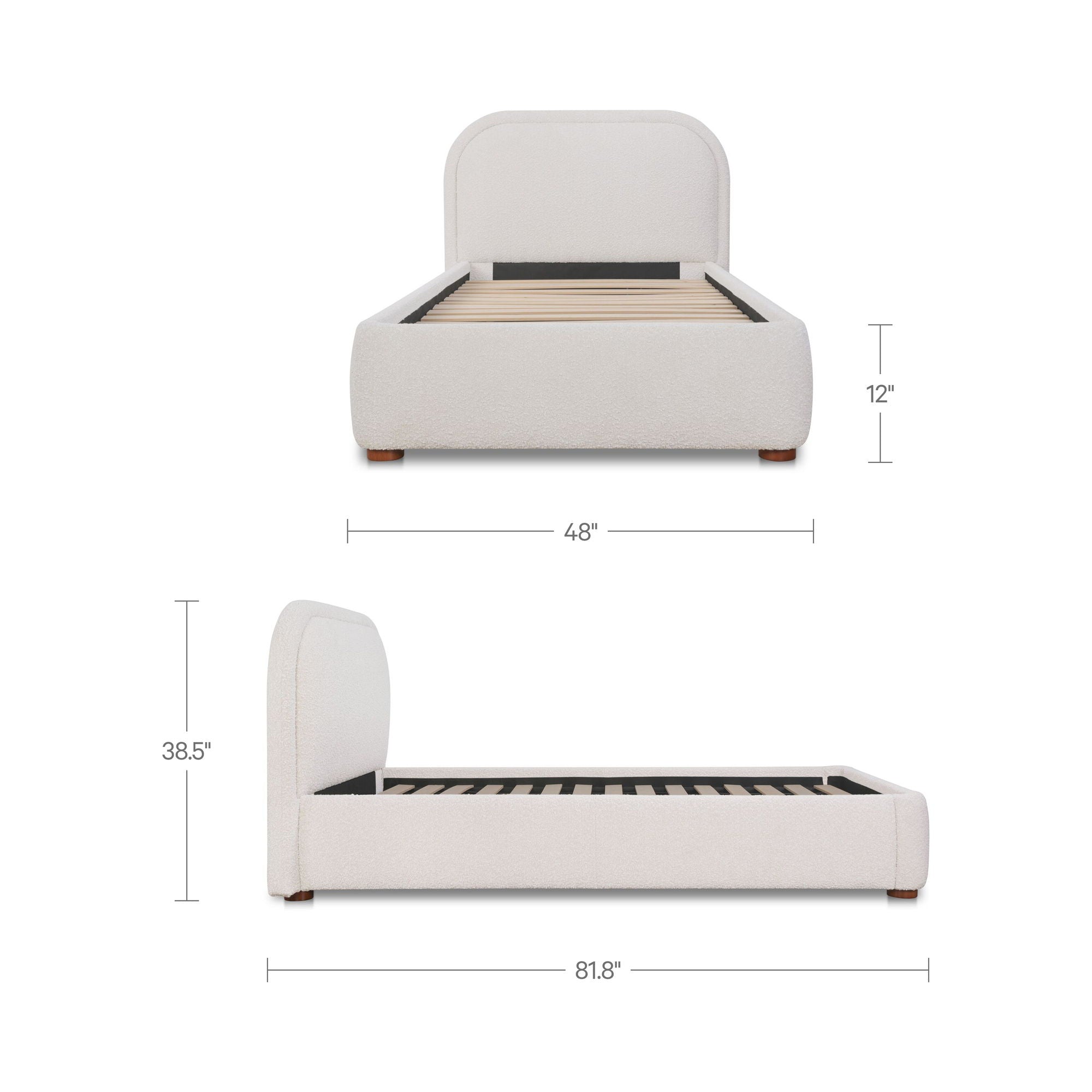 Colin - Twin Bed - Oatmeal - Image 2