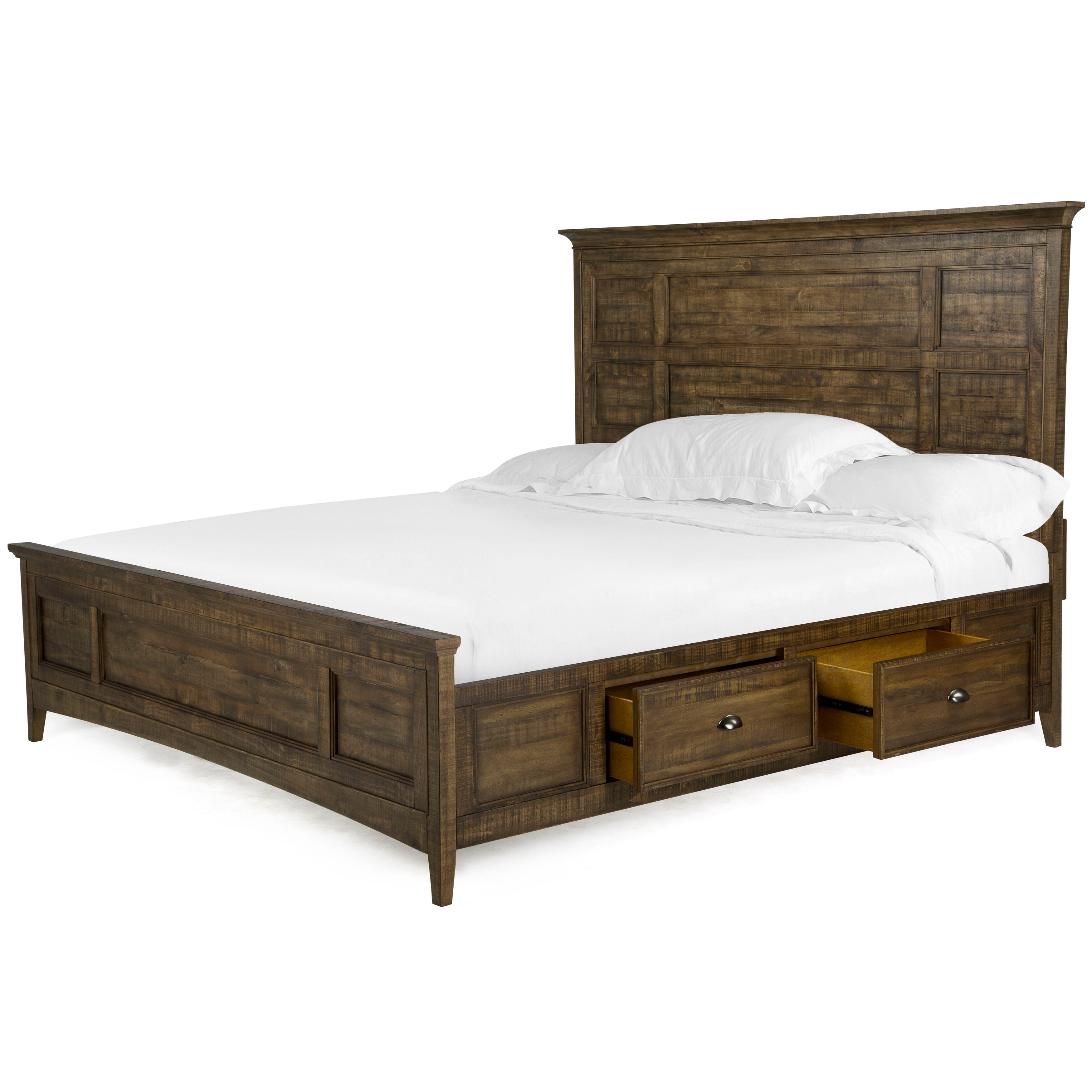 Bay Creek - Complete Panel Bed With Storage Rails - Image 2
