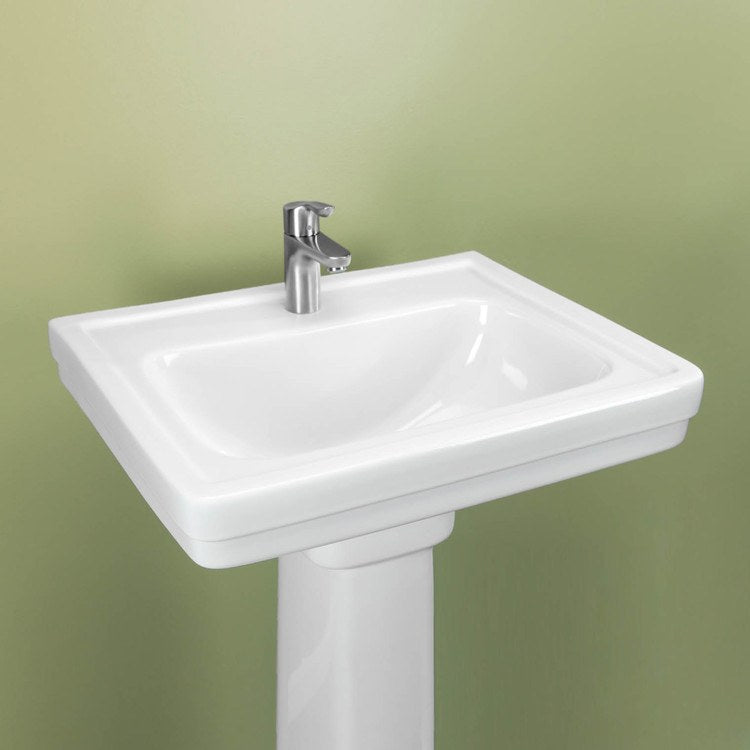 Promenade 24" Pedestal Bathroom Sink with One Hole - Image 3