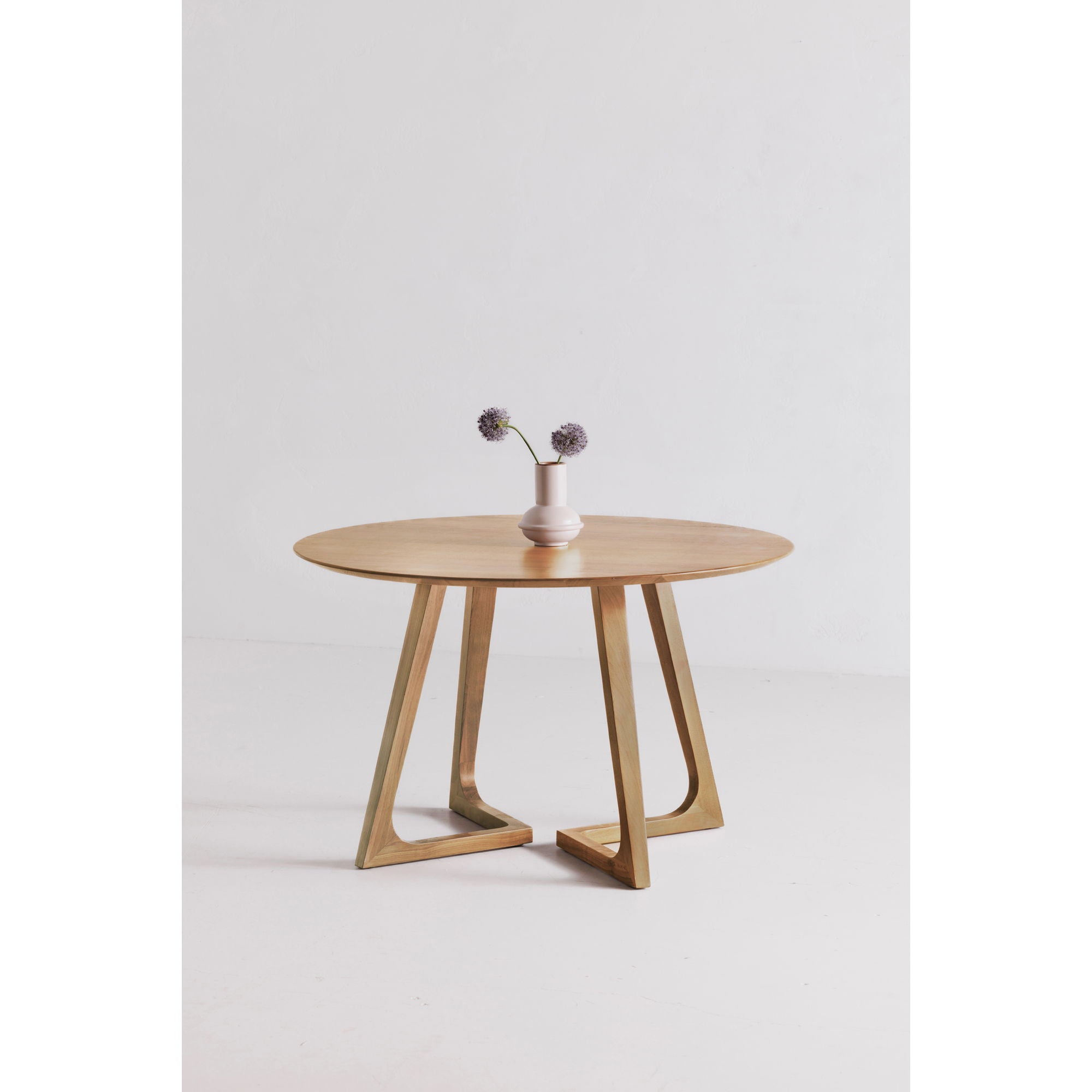 Godenza - Round Dining Table - Light Brown - Image 3