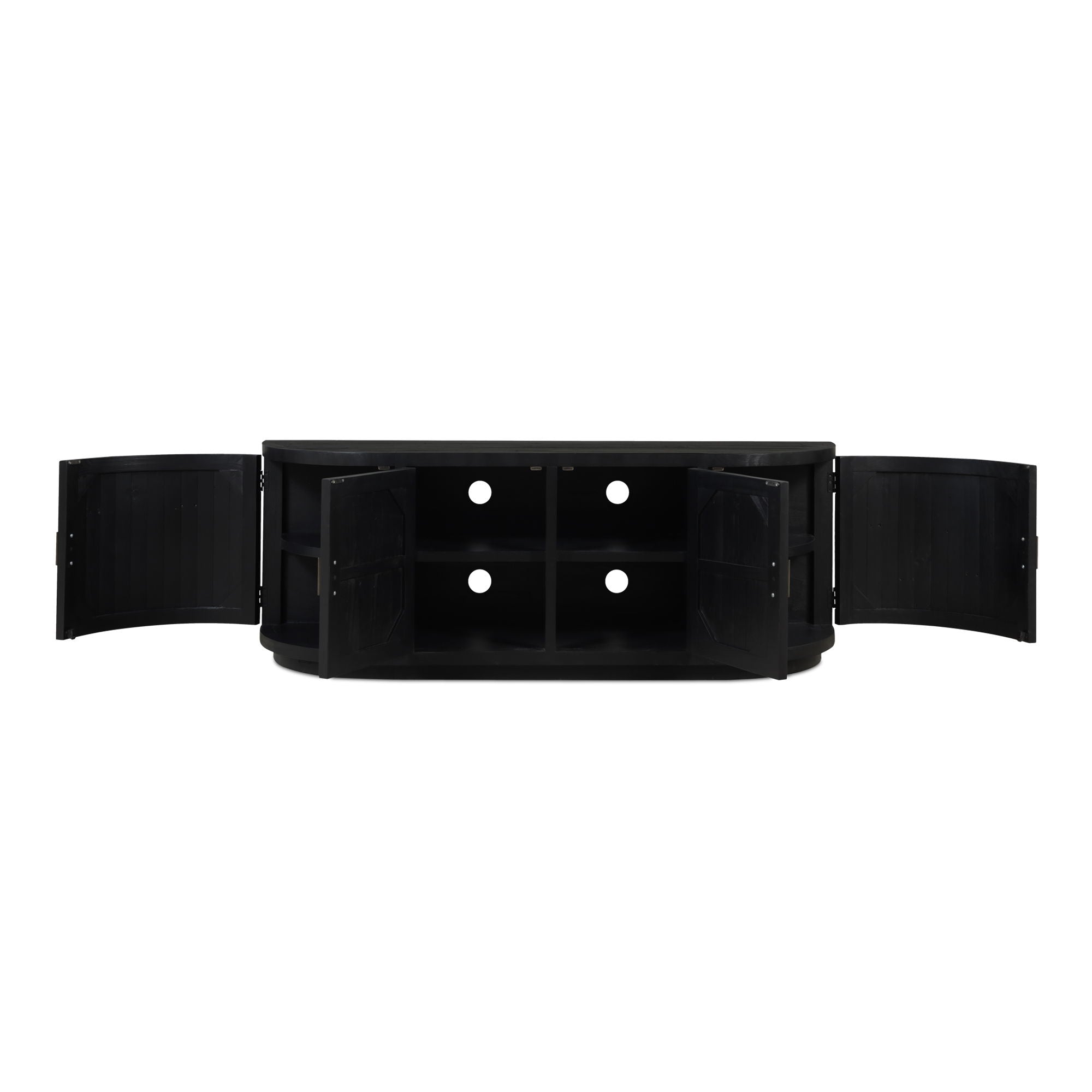 Nicola - Media Cabinet - Black - Image 3