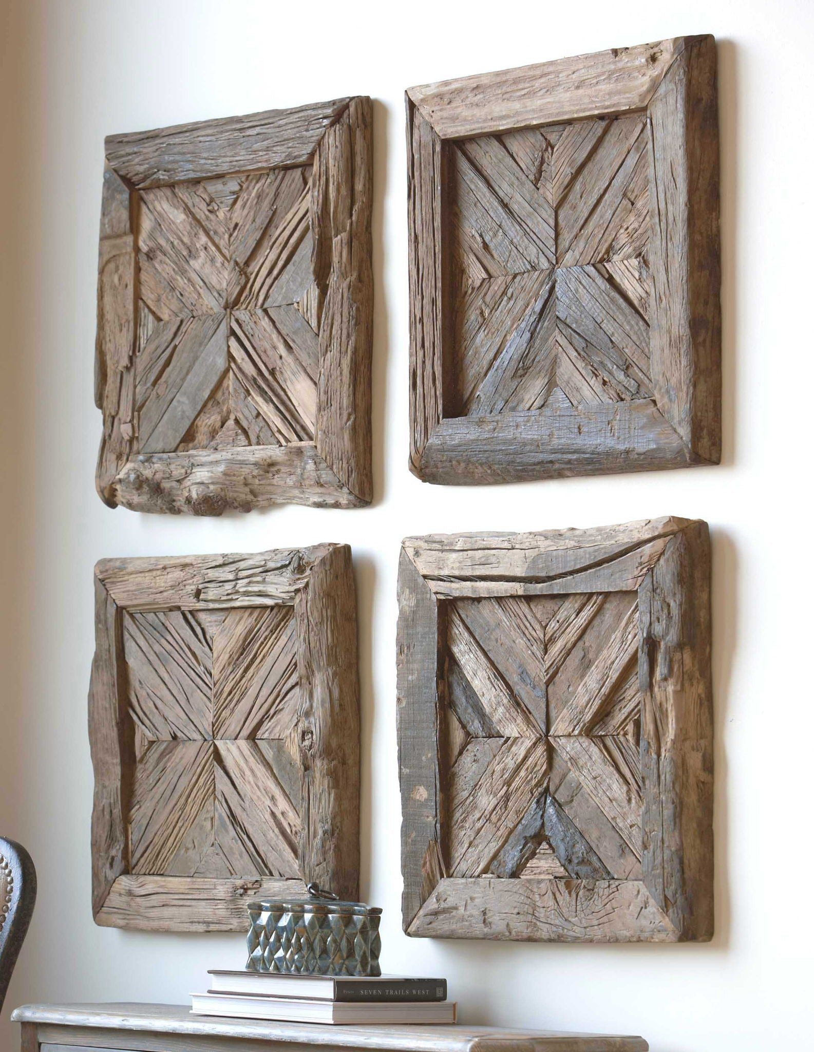 Rennick - Reclaimed Wood Wall Art - Light Brown - Image 3