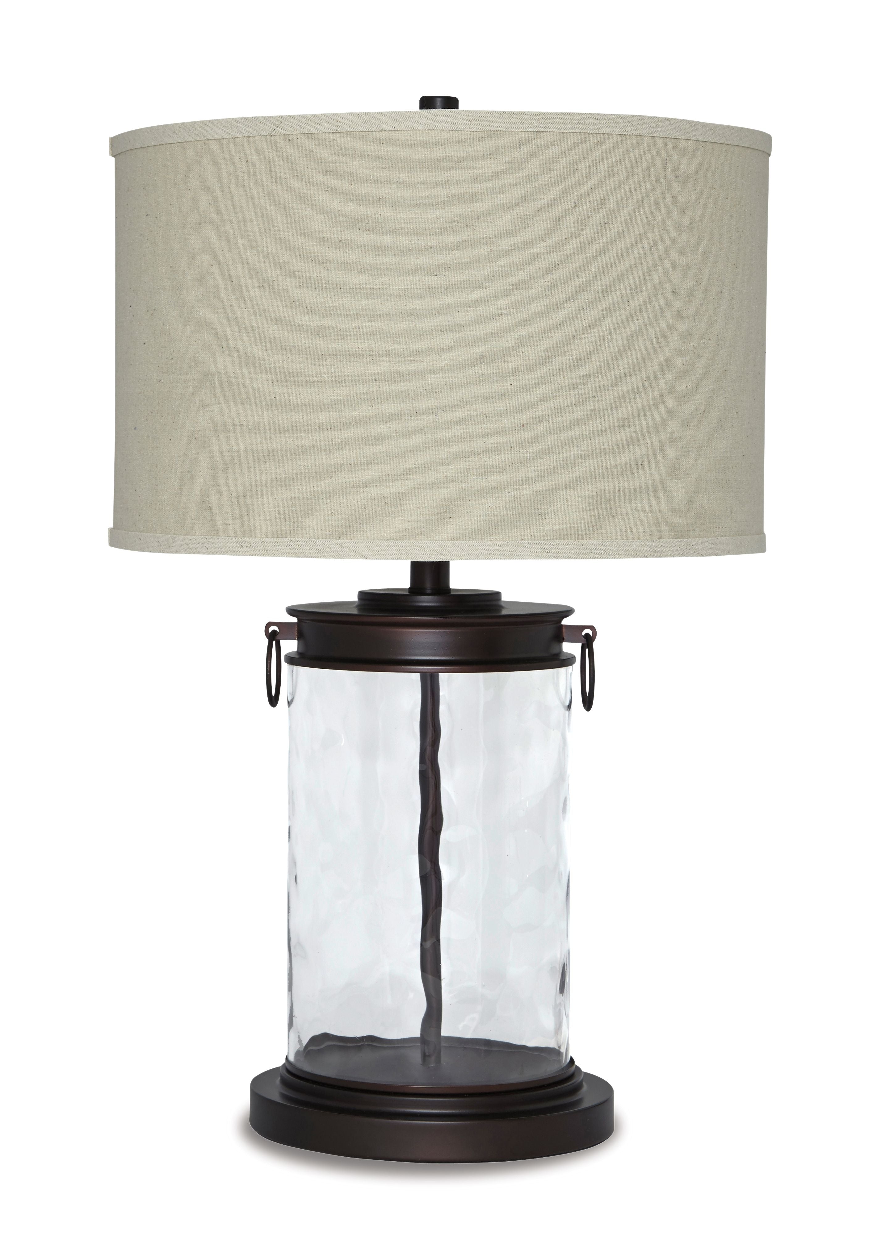 Tailynn - Glass Table Lamp  - Clear / Bronze Finish - Image 1