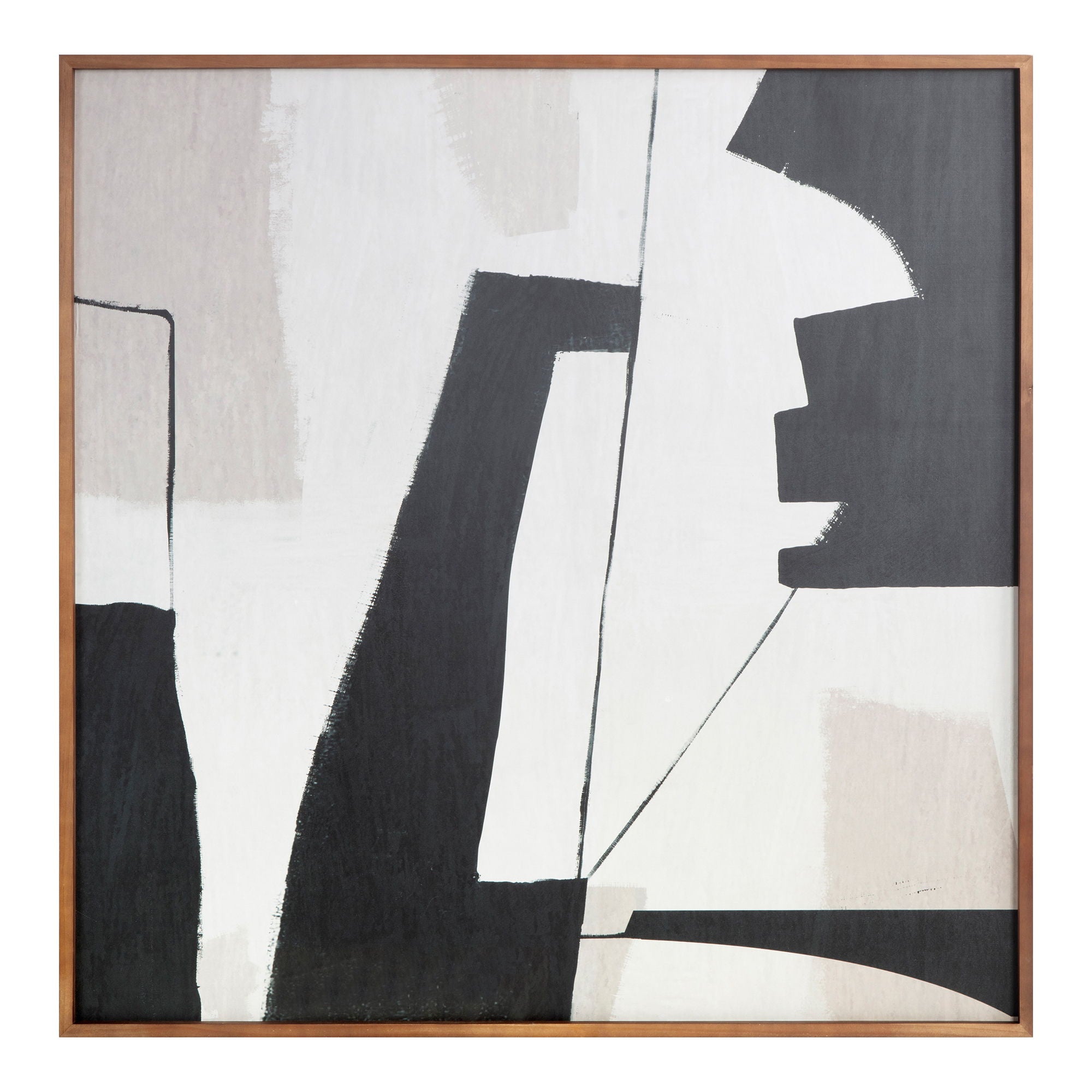 Nostalgia - Framed Painting Warm Palette - White / Dark Gray - Image 1