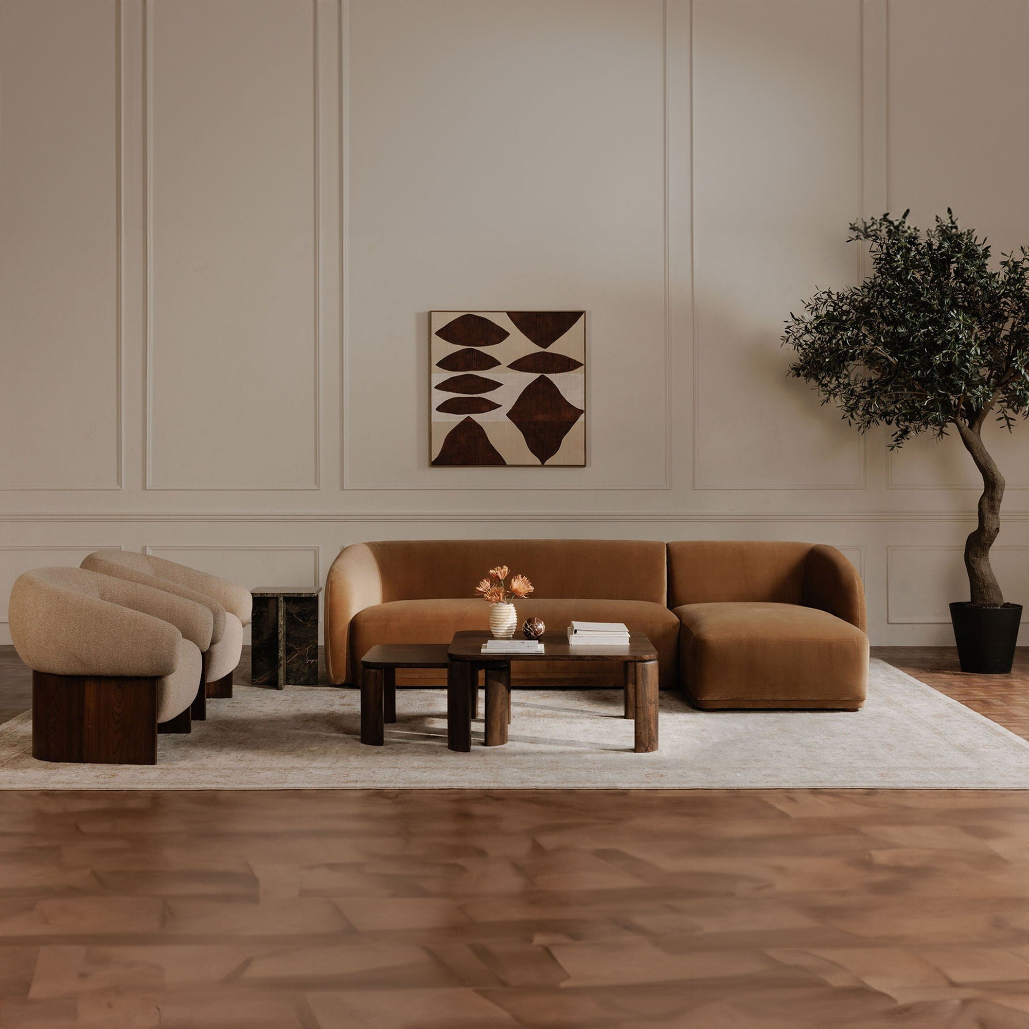 Faye - Left Sectional - Tan - Image 2