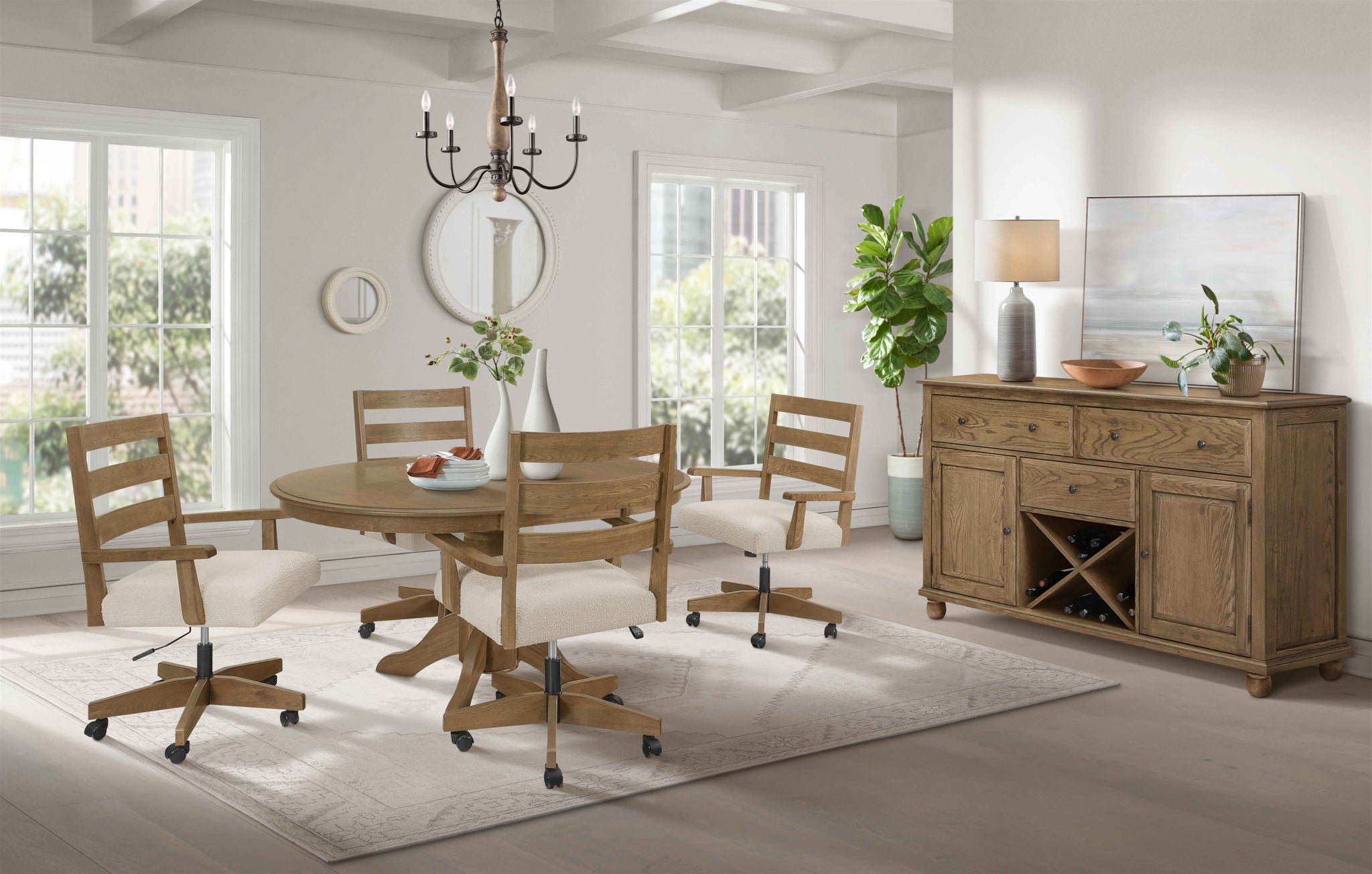 Colonial Oak - Game Chair - Weathered Chestnut - Image 2