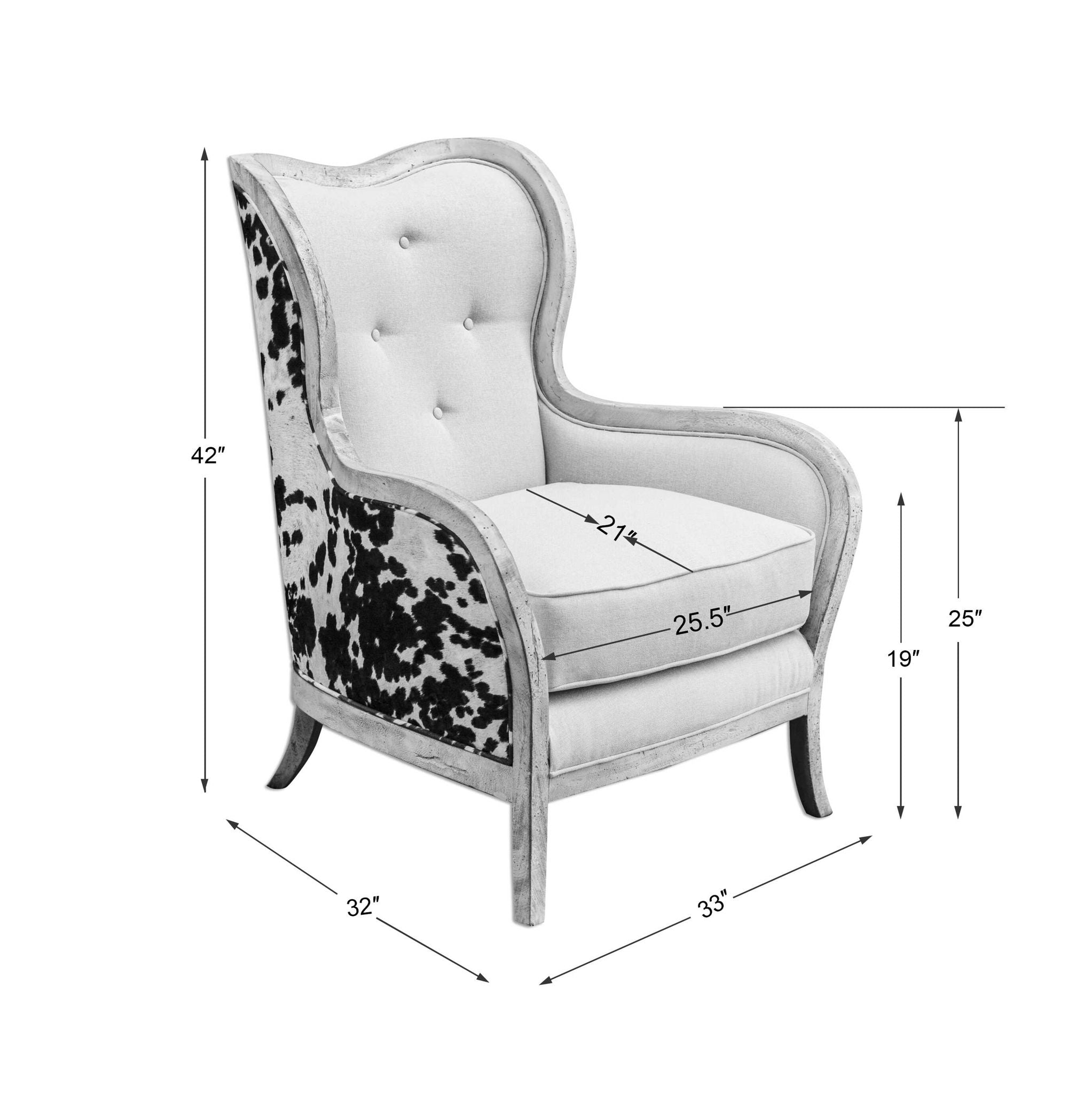 Chalina - High Back Armchair - White - Image 3
