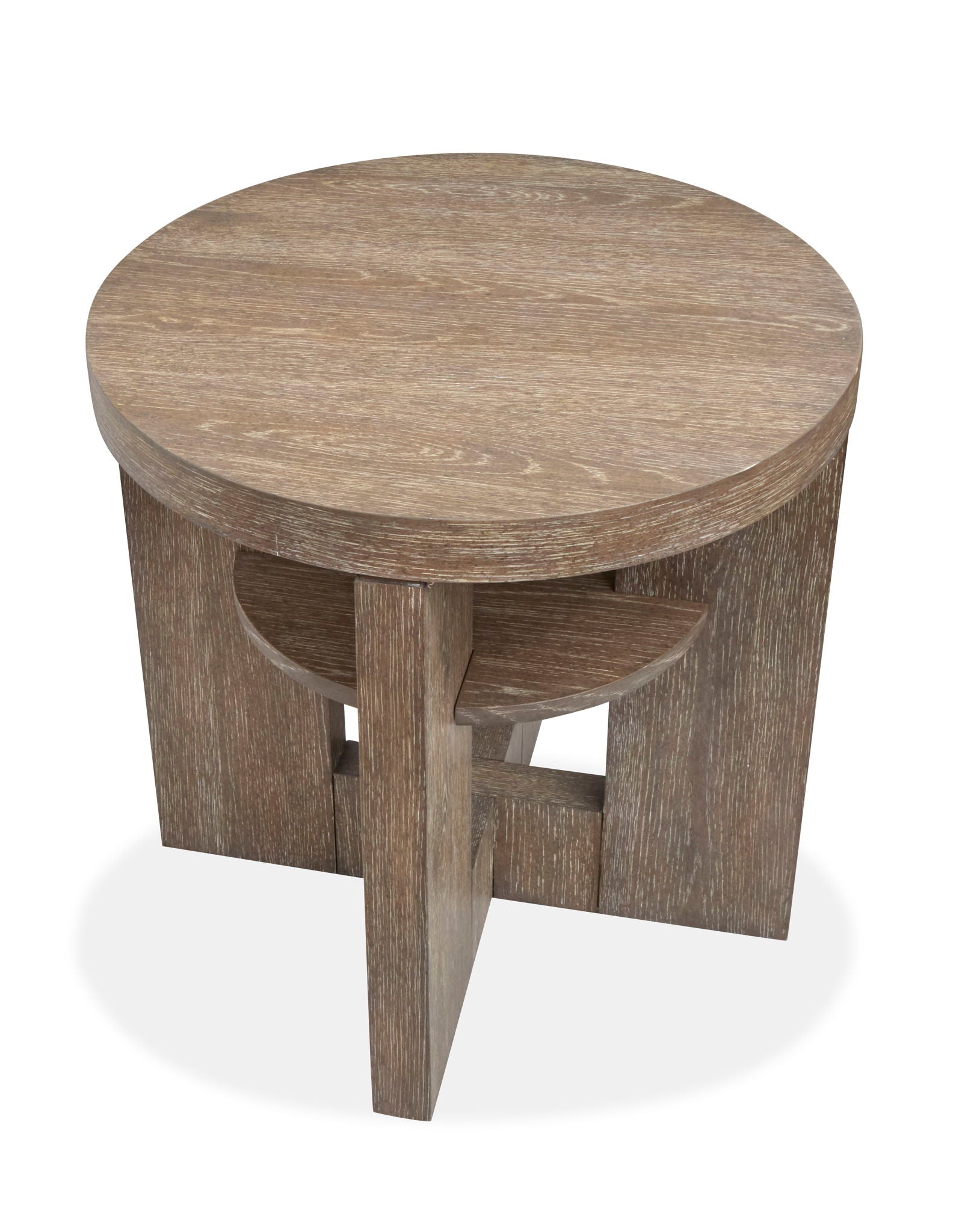 Conway - Round End Table - Spiced Brown - Image 2