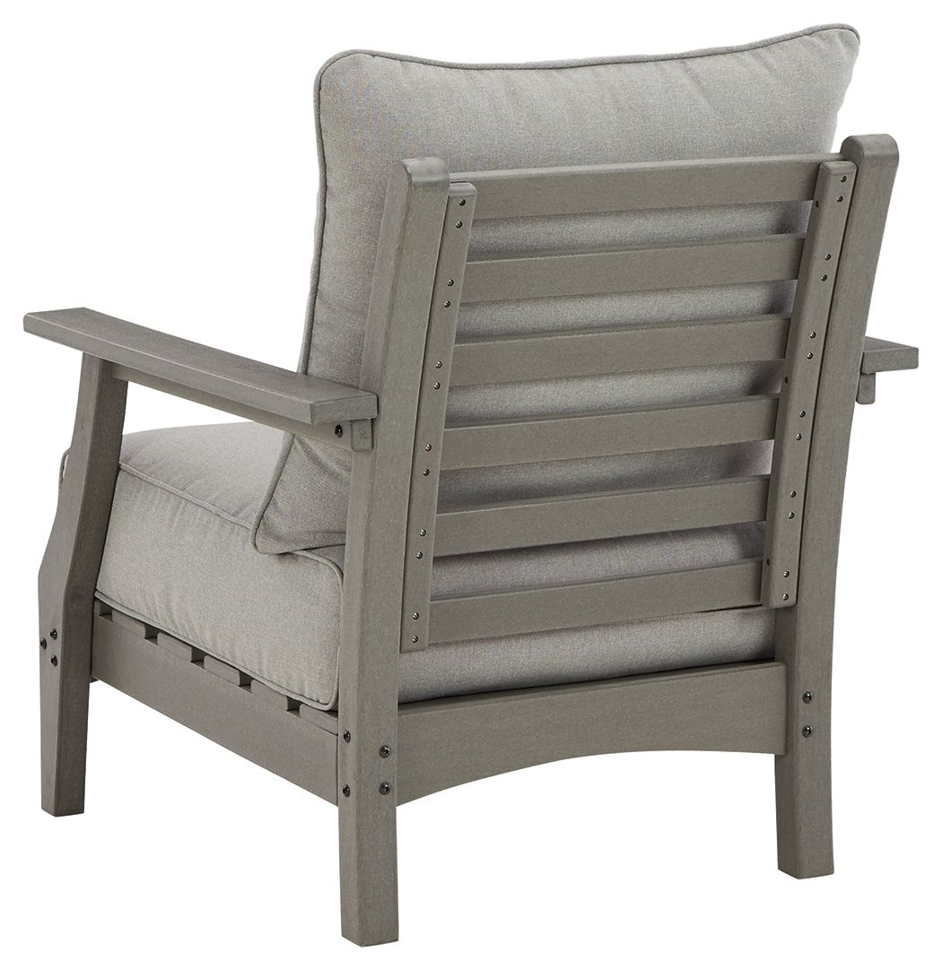 Visola - Lounge Chair w/Cushion (Set of 2) - Gray - Image 3