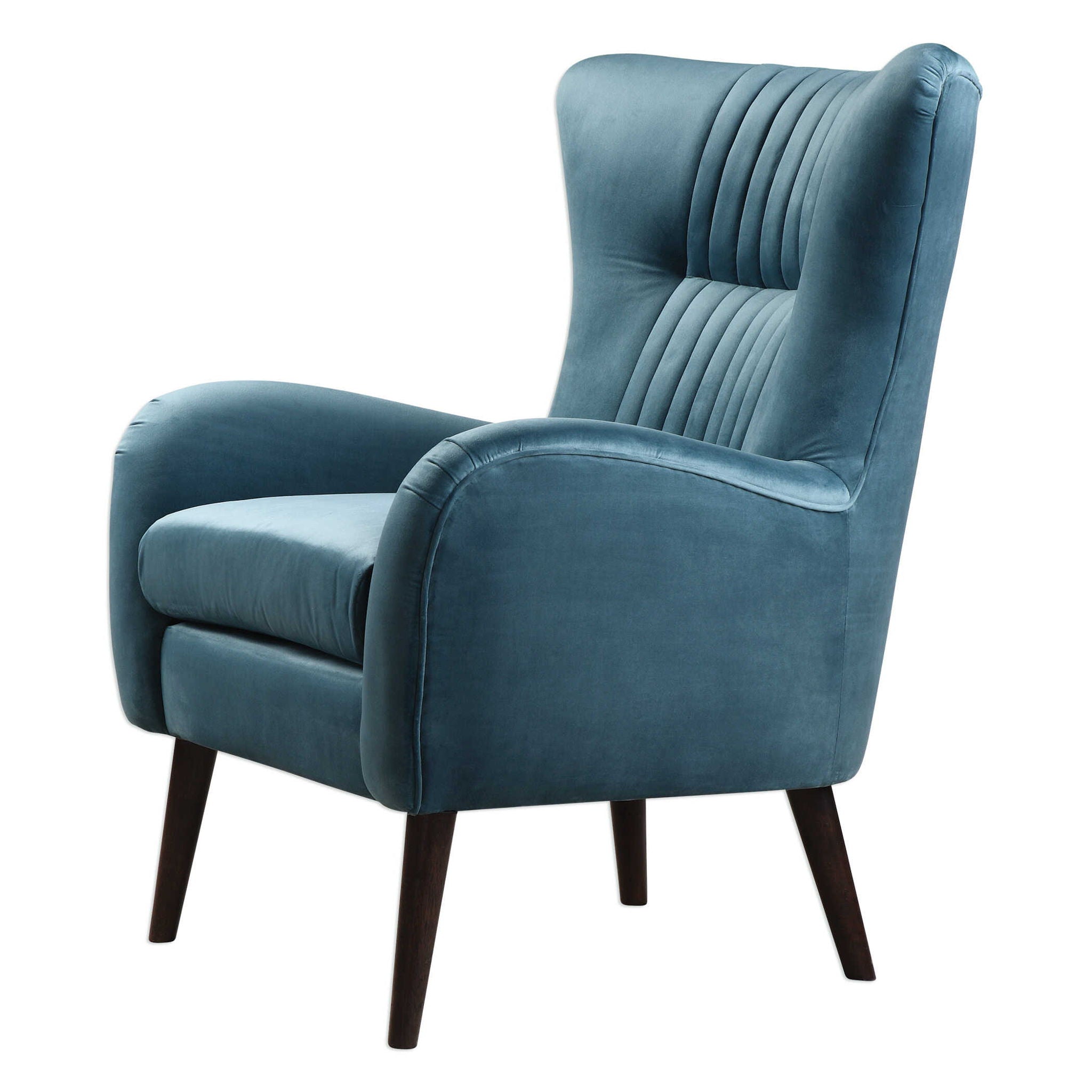 Dax - Mid-Century Accent Chair - Blue - Image 3
