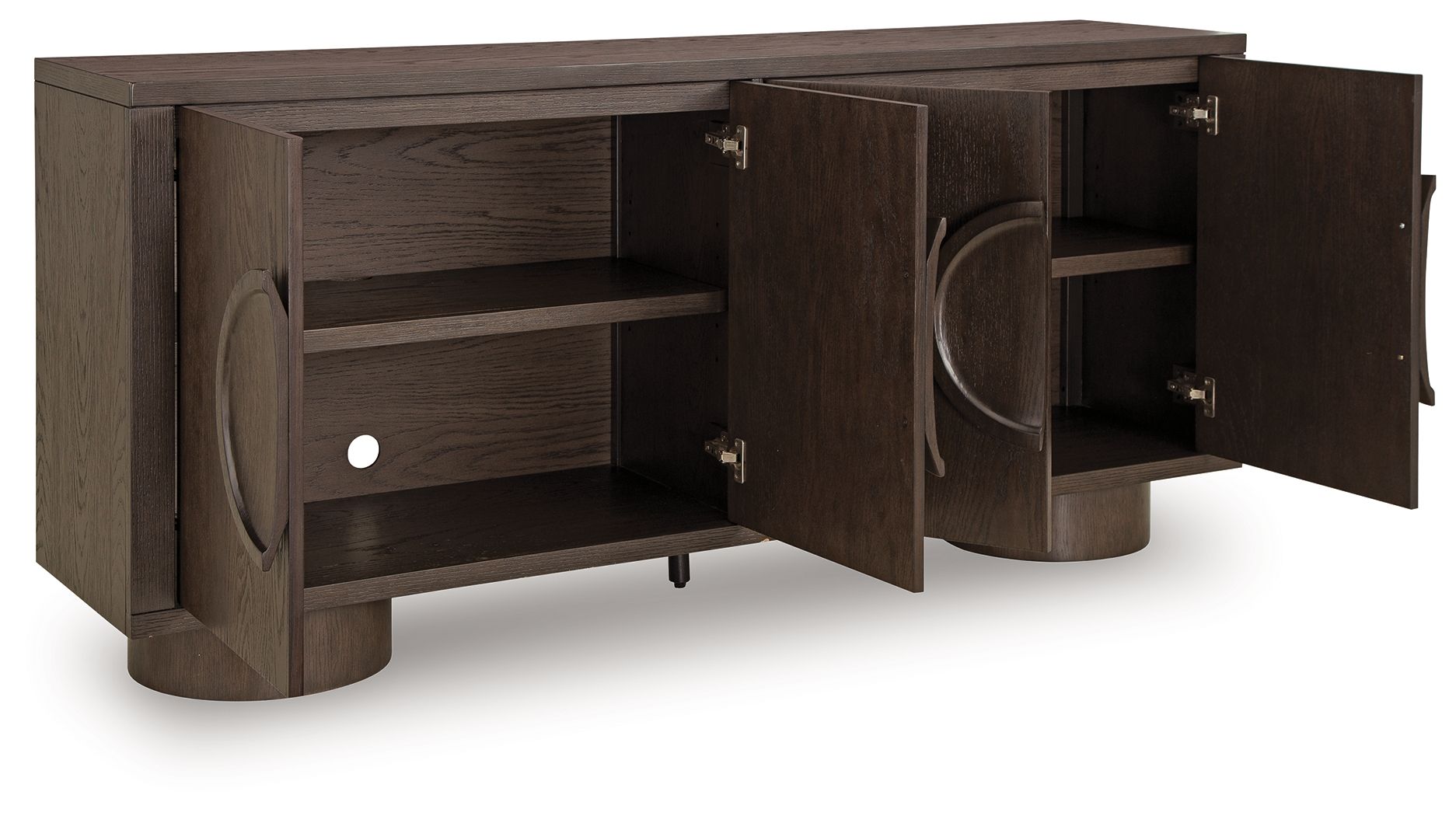 Veeda - Accent Cabinet - Dark Brown - Image 3