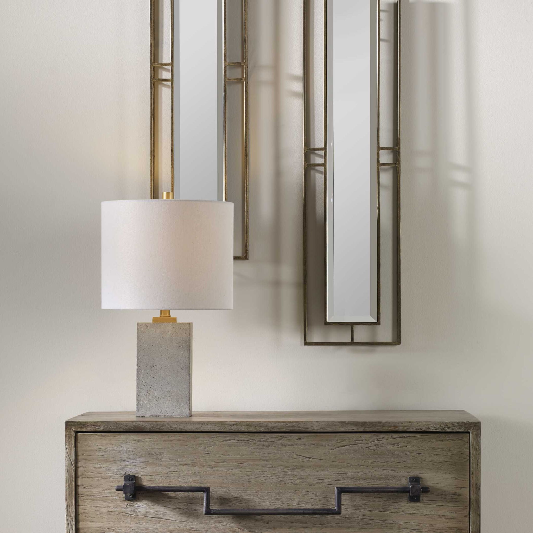 Drexel - Concrete Block Lamp - Gray - Image 2