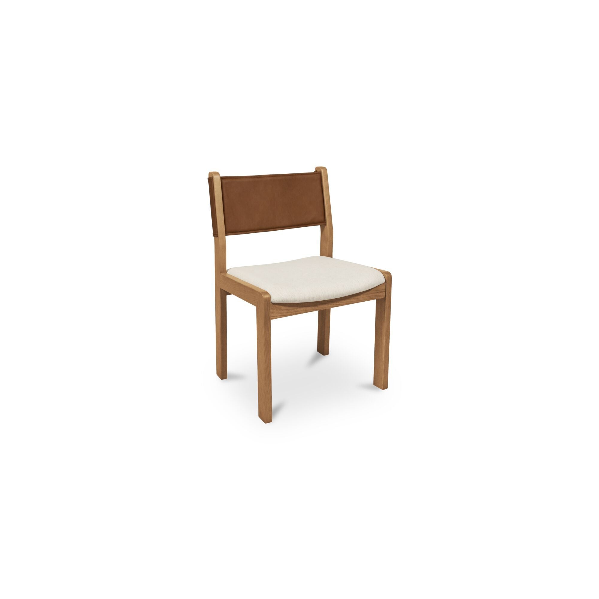 Carol - Leather Dining Chair (Set of 2) - Tan - Image 3