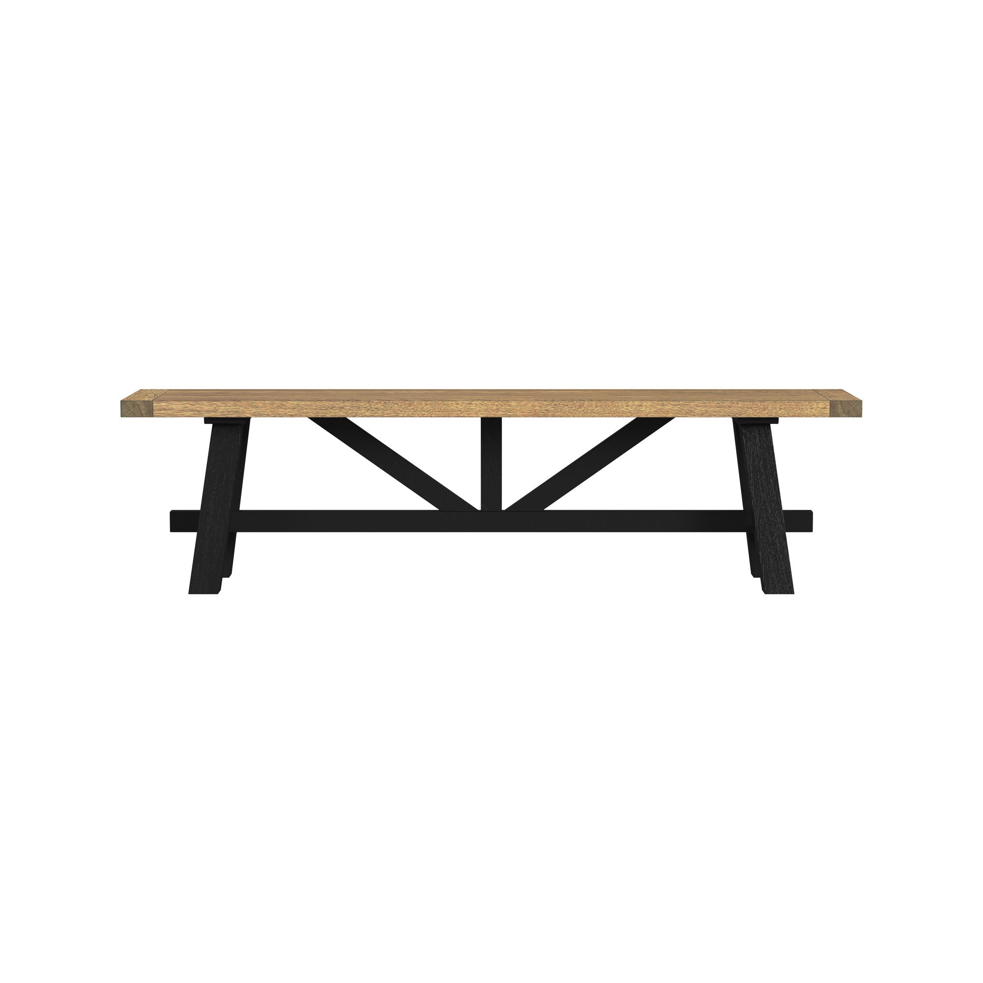 Hendricks - Dining Bench - Rustic Wheat / Raven - Image 3