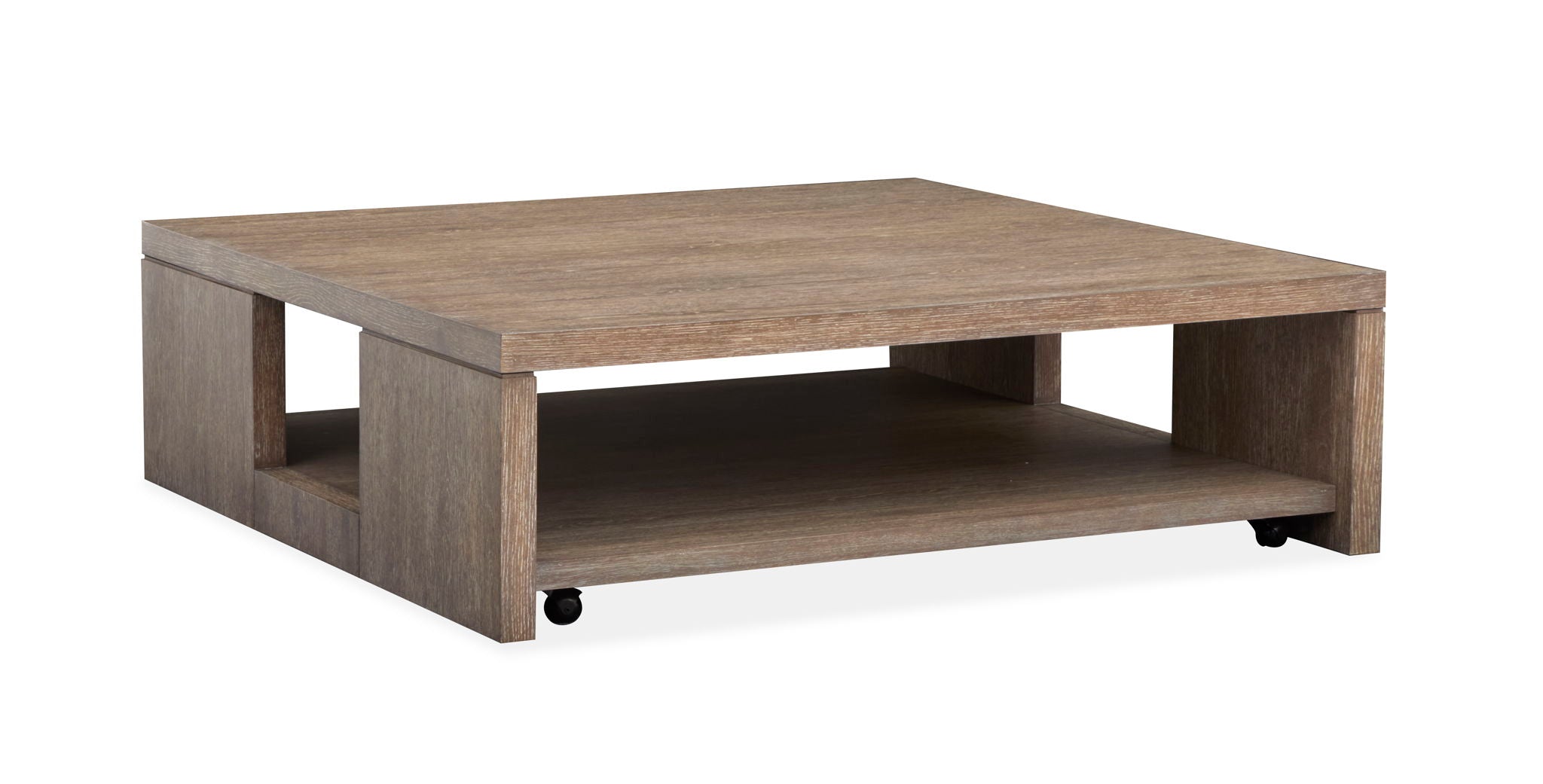 Conway – Square Cocktail Table With Casters – Spiced Brown
