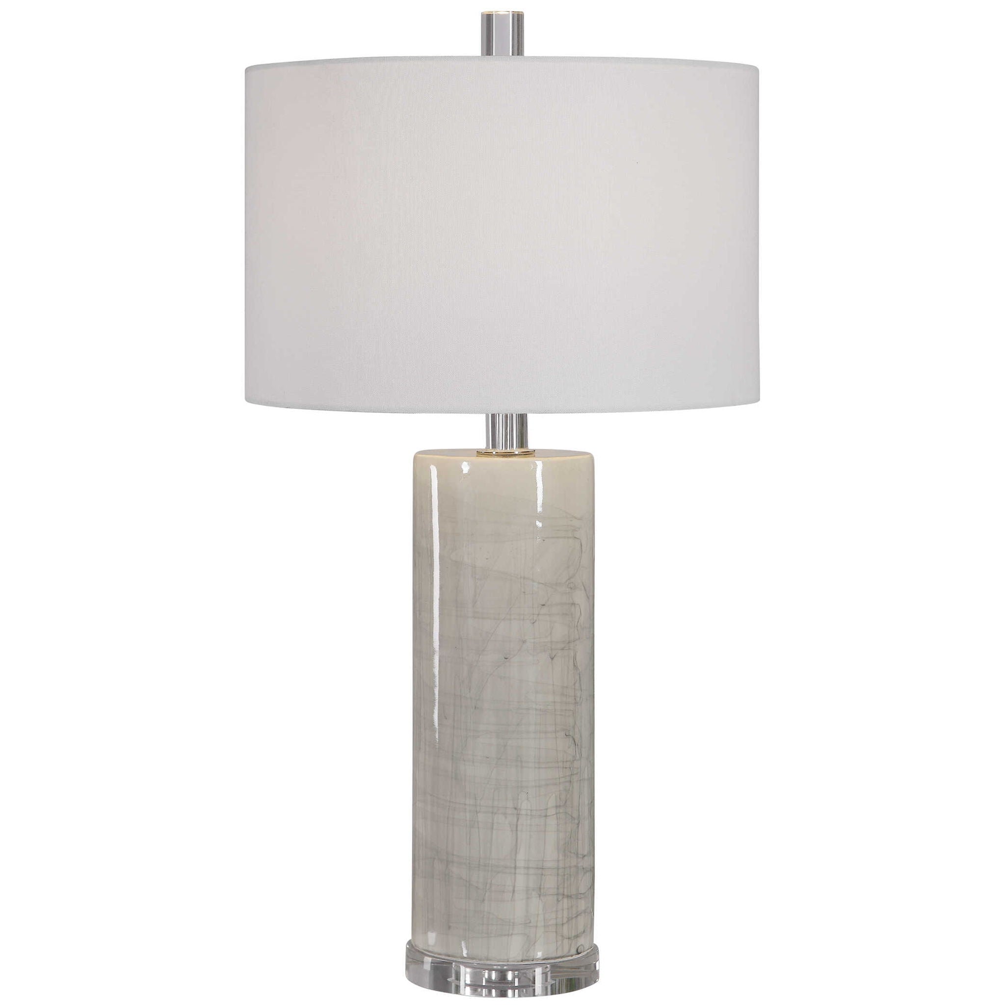 Zesiro - Modern Table Lamp - Pearl Silver - Image 1