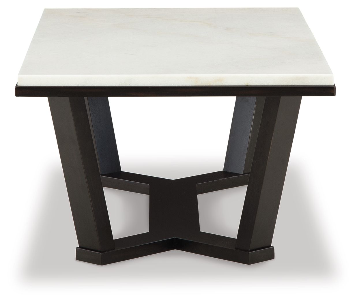 Fostead - Rectangular Cocktail Table - White / Espresso - Image 3