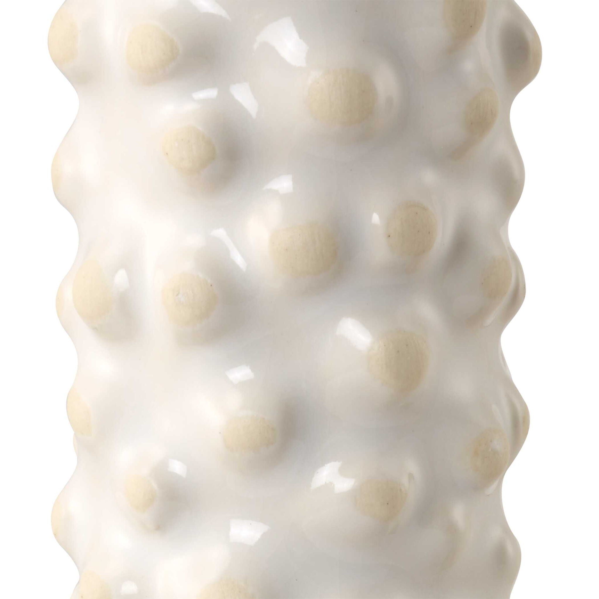 Makira - Cylindrical Sculptures (Set of 3) - Pearl Silver - Image 2