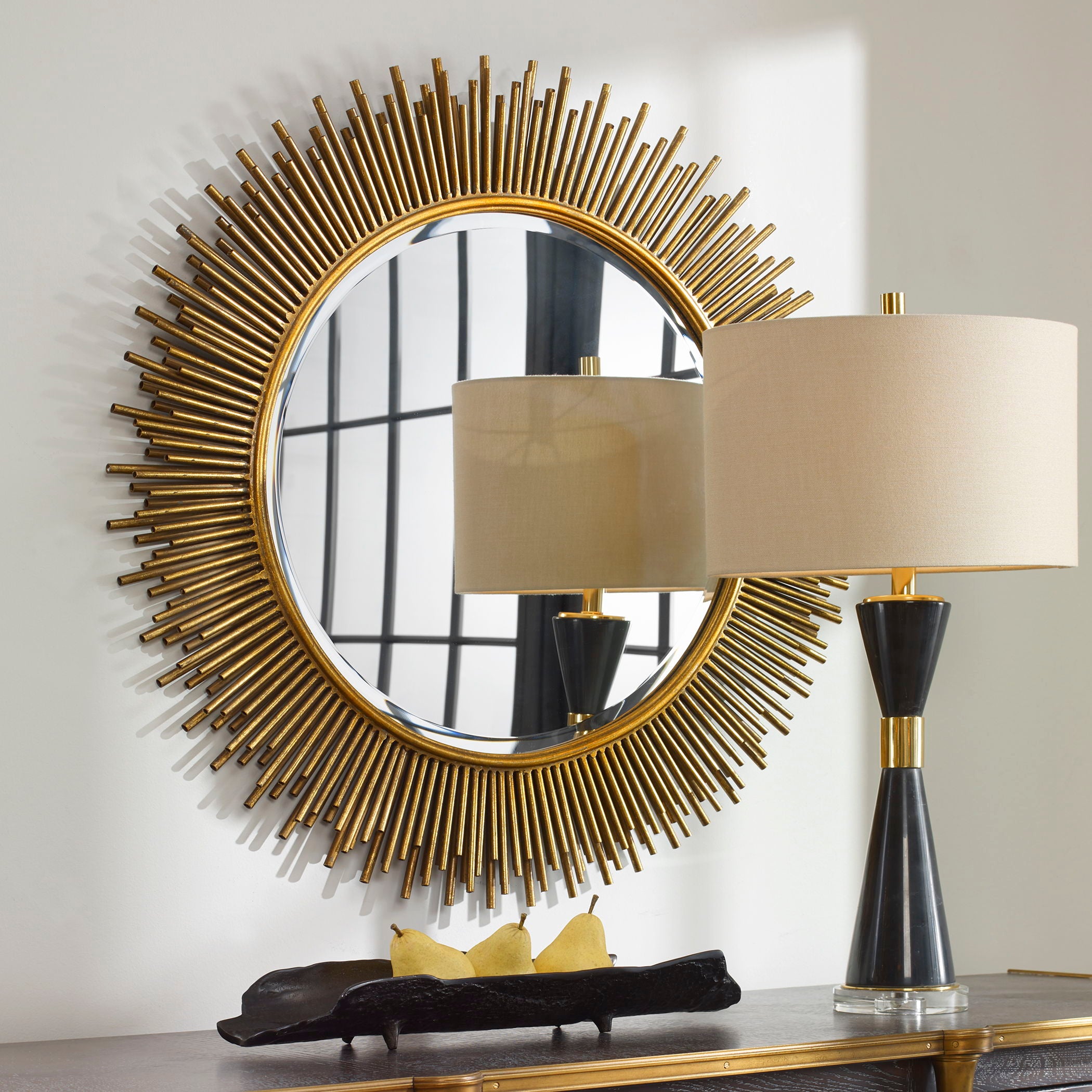 Marlo - Round Mirror - Gold - Image 2