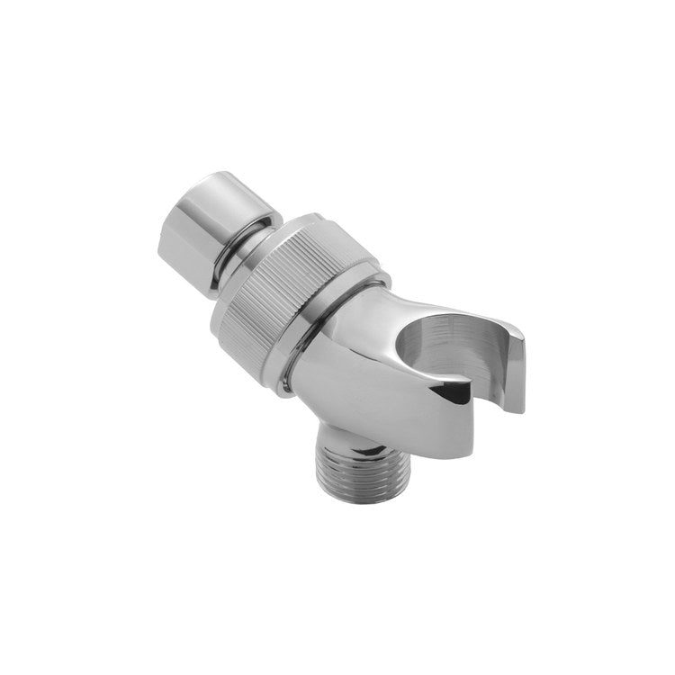 Shower Arm Mount Drop-In with Adjustable Angle Polished Chrome 3 x 2 Inch Brass for Handshower - Image 1