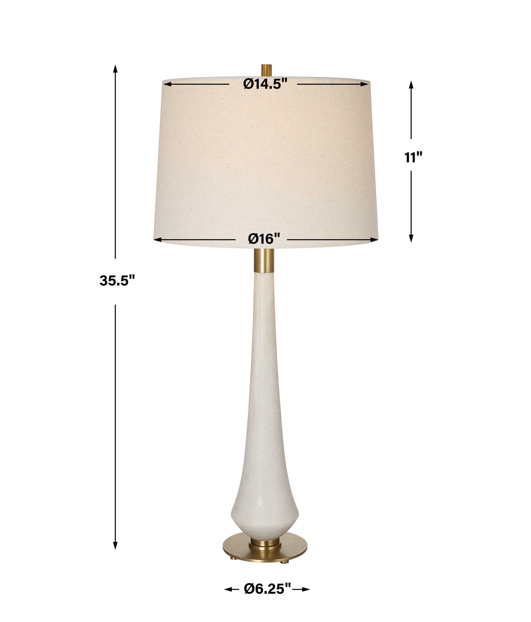 Marille - Stone Table Lamp - Beige - Image 3