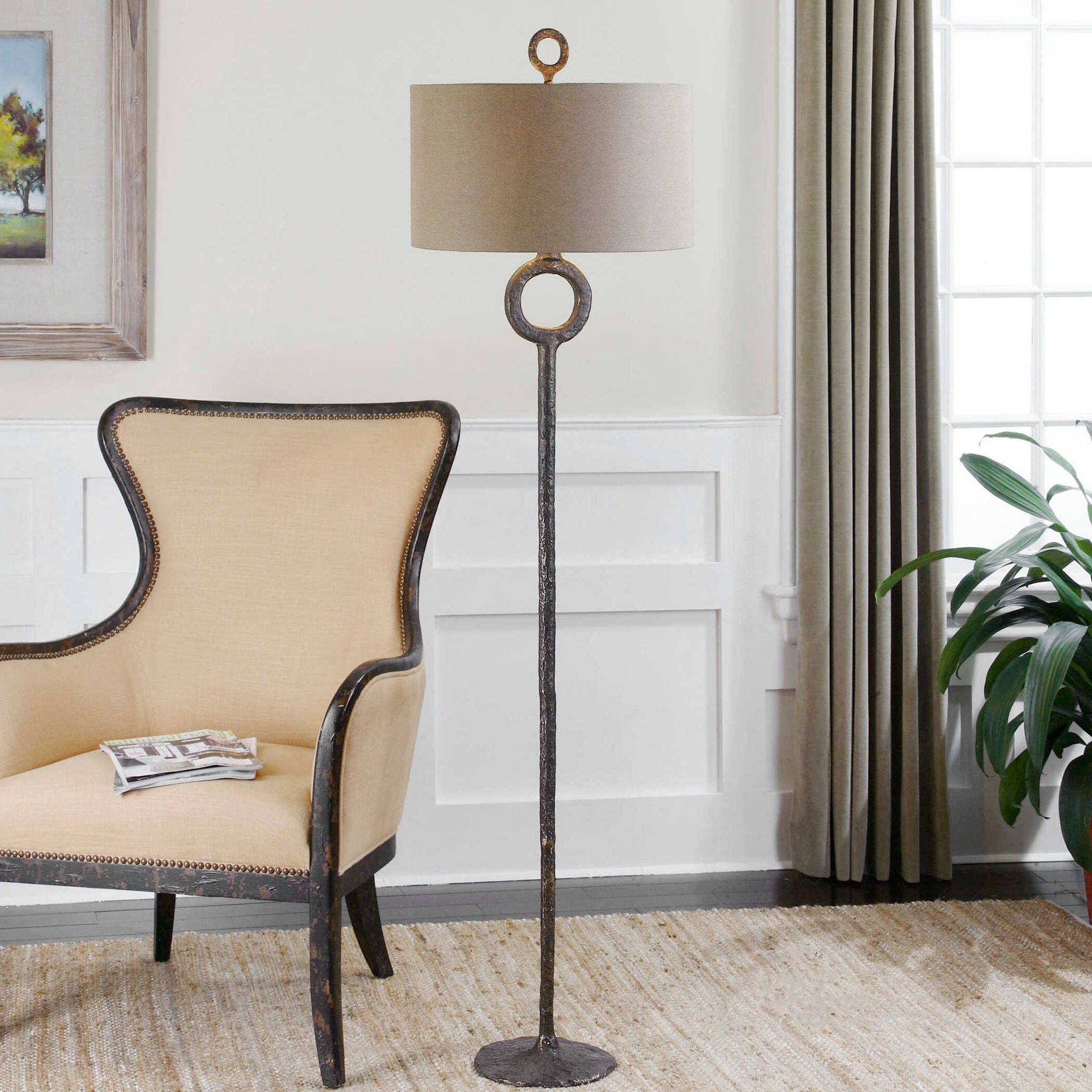 Ferro - Cast Iron Floor Lamp - Dark Brown - Image 3