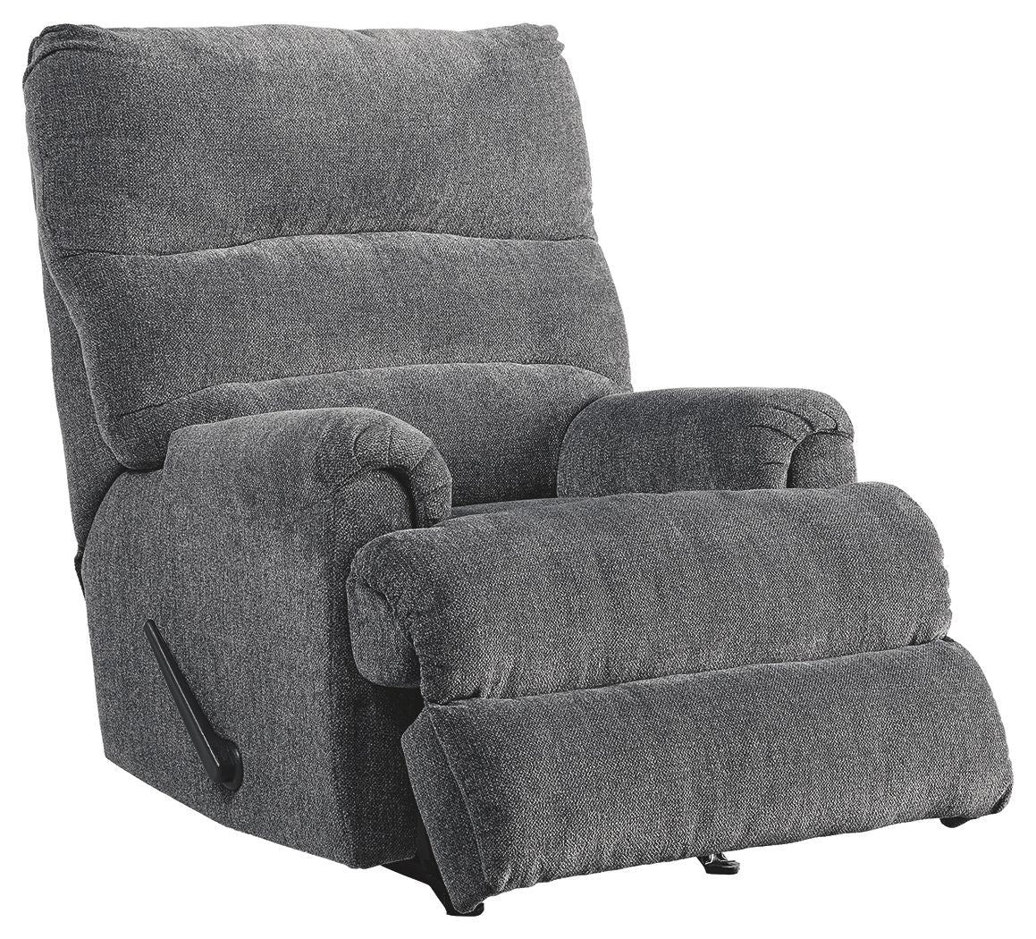 Man Fort - Rocker Recliner - Fabric - Graphite - Image 2