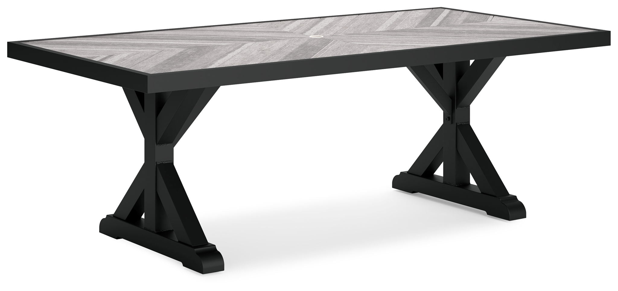 Beachcroft – Rect Dining Table W/Umb Opt