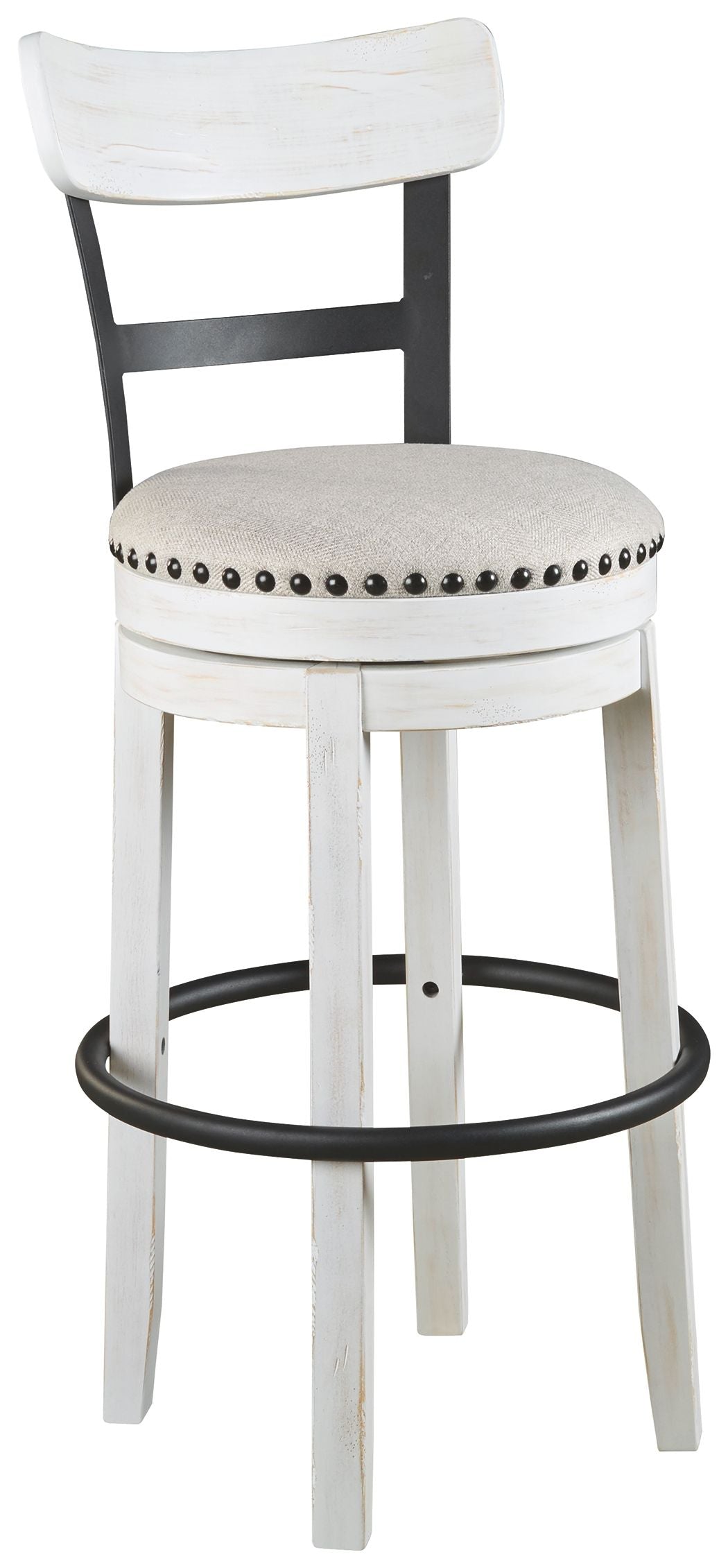 Valebeck - Tall Upholstered Swivel Barstool - Image 2