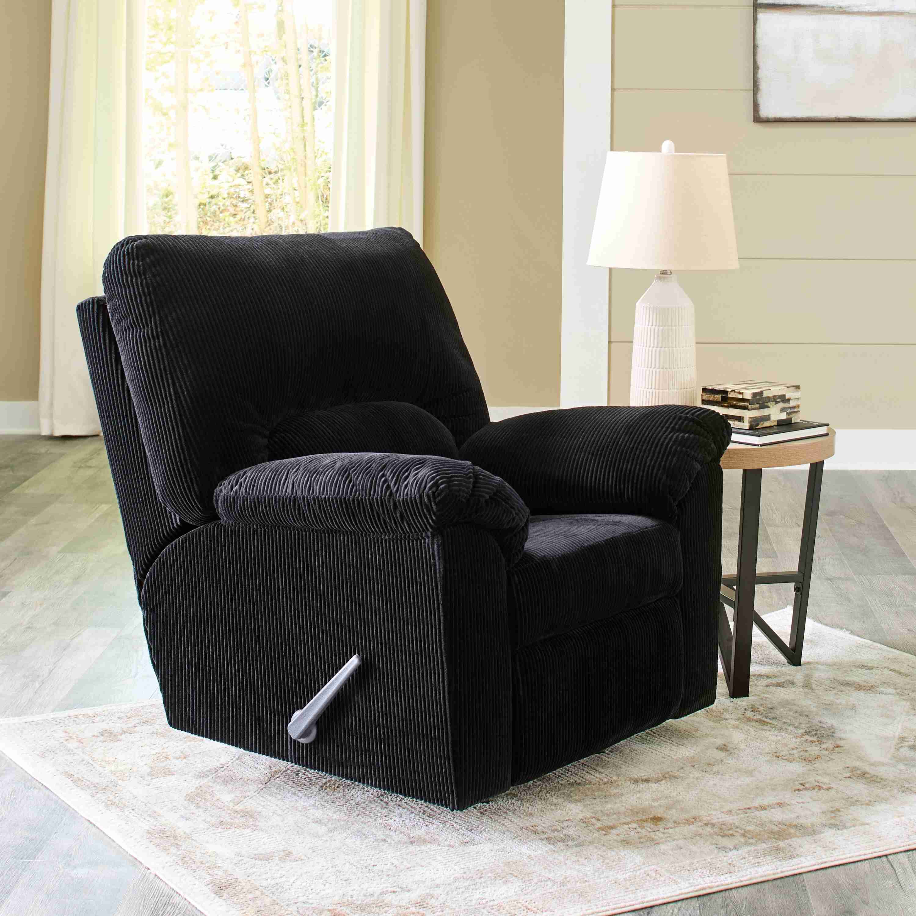 SimpleJoy - Rocker Recliner - Fabric - Onyx - Image 3