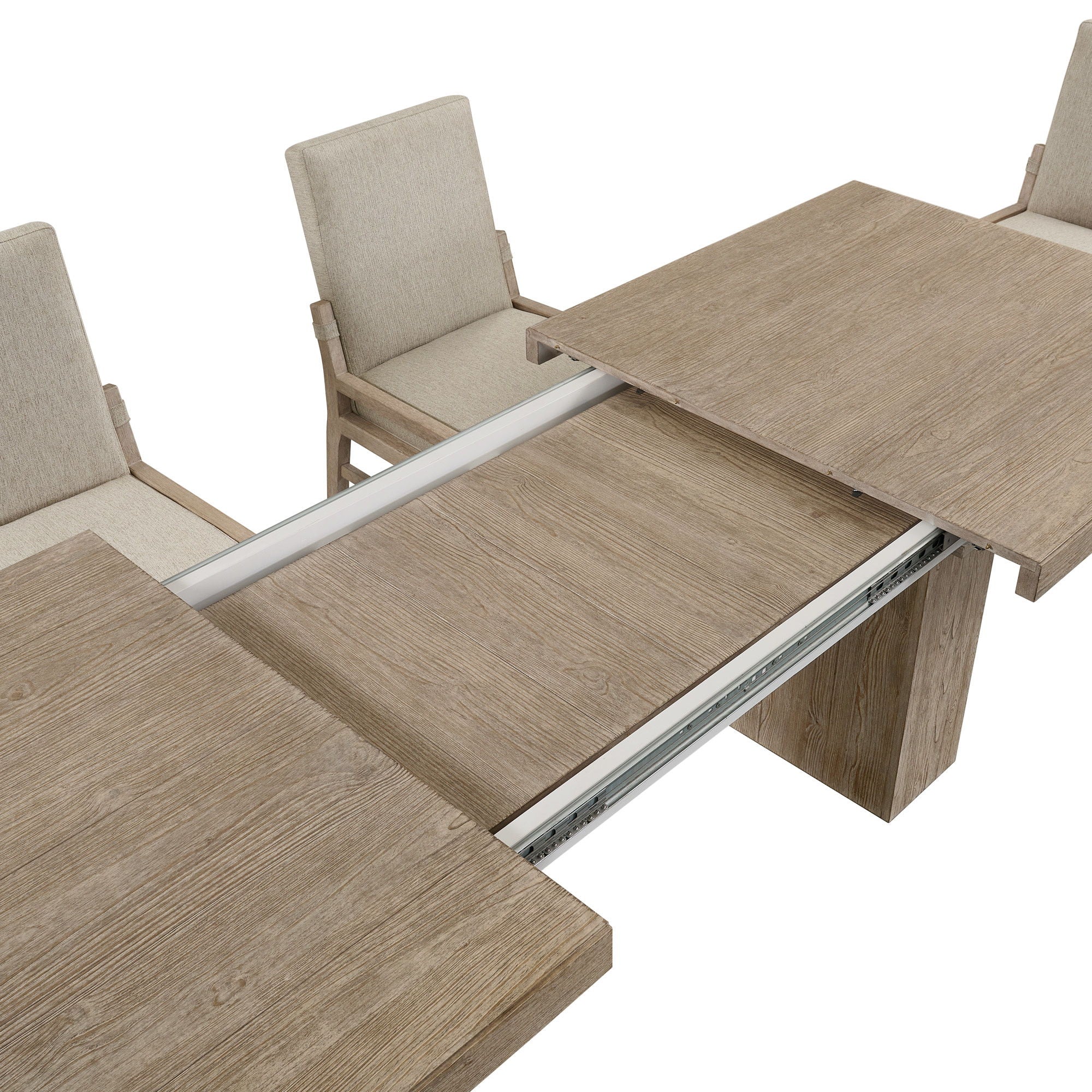 Nash - Trestle Dining Table - Weathered Sand - Image 2