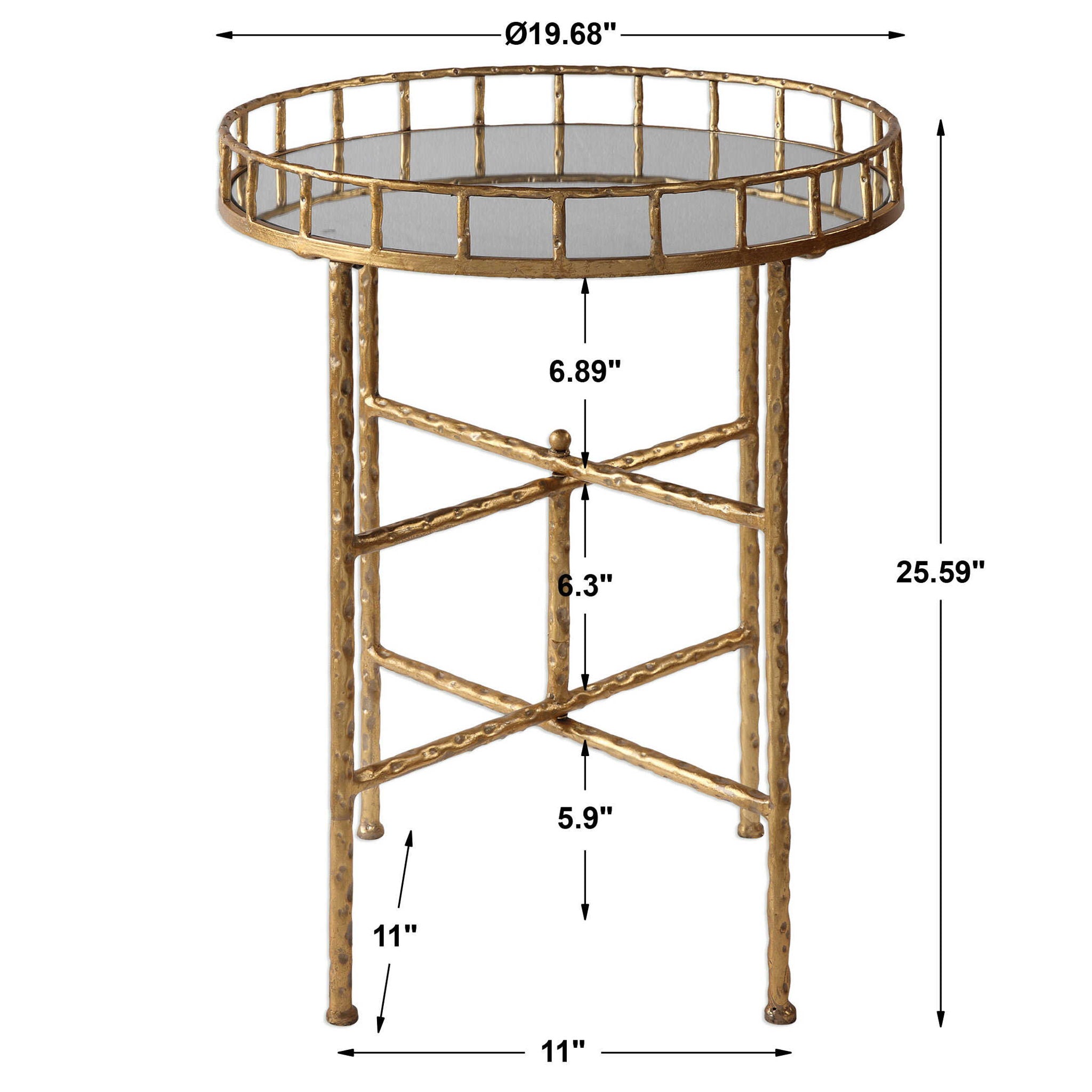 Tilly - Accent Table - Bright Gold - Image 2