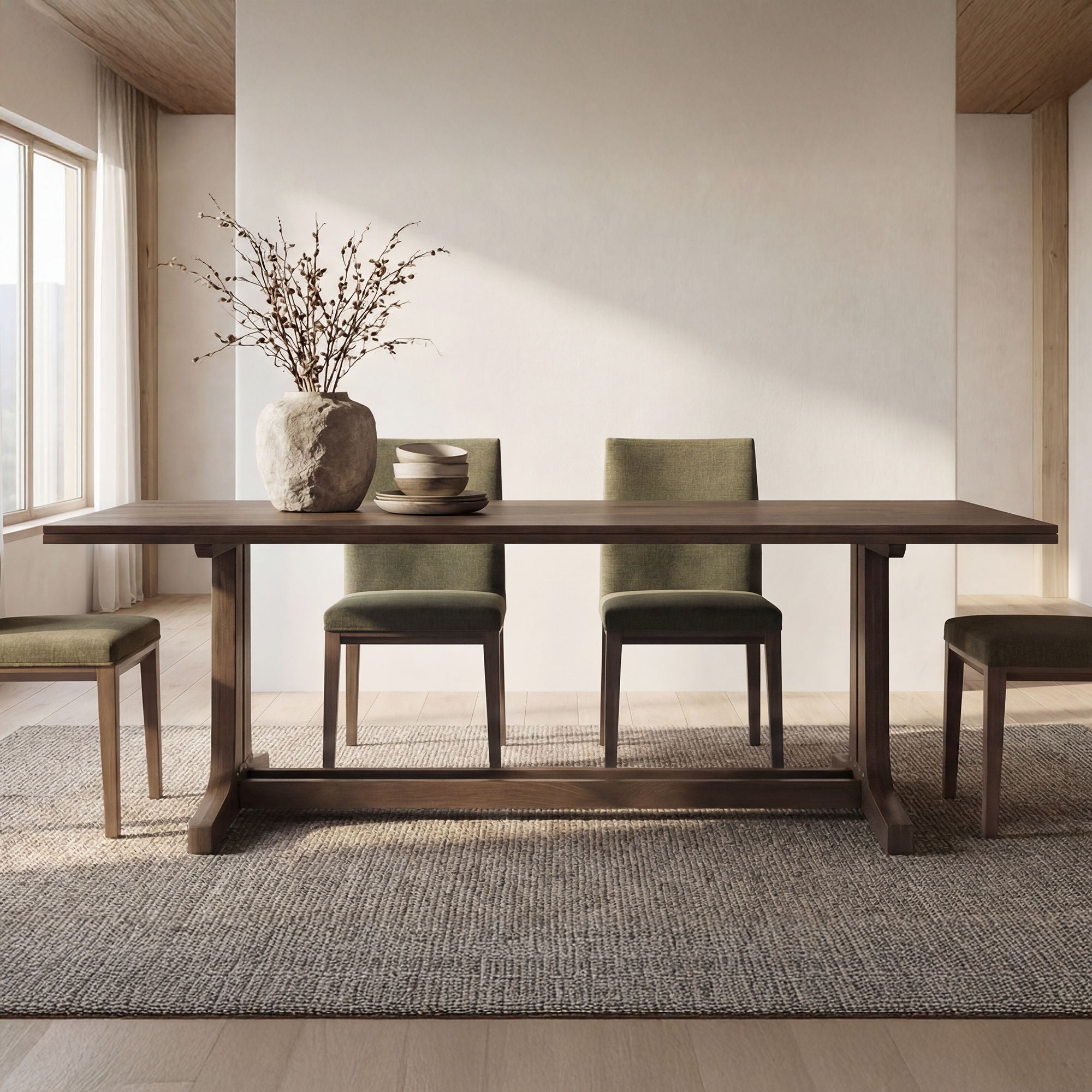 Samuel – Dining Table – Dark Brown