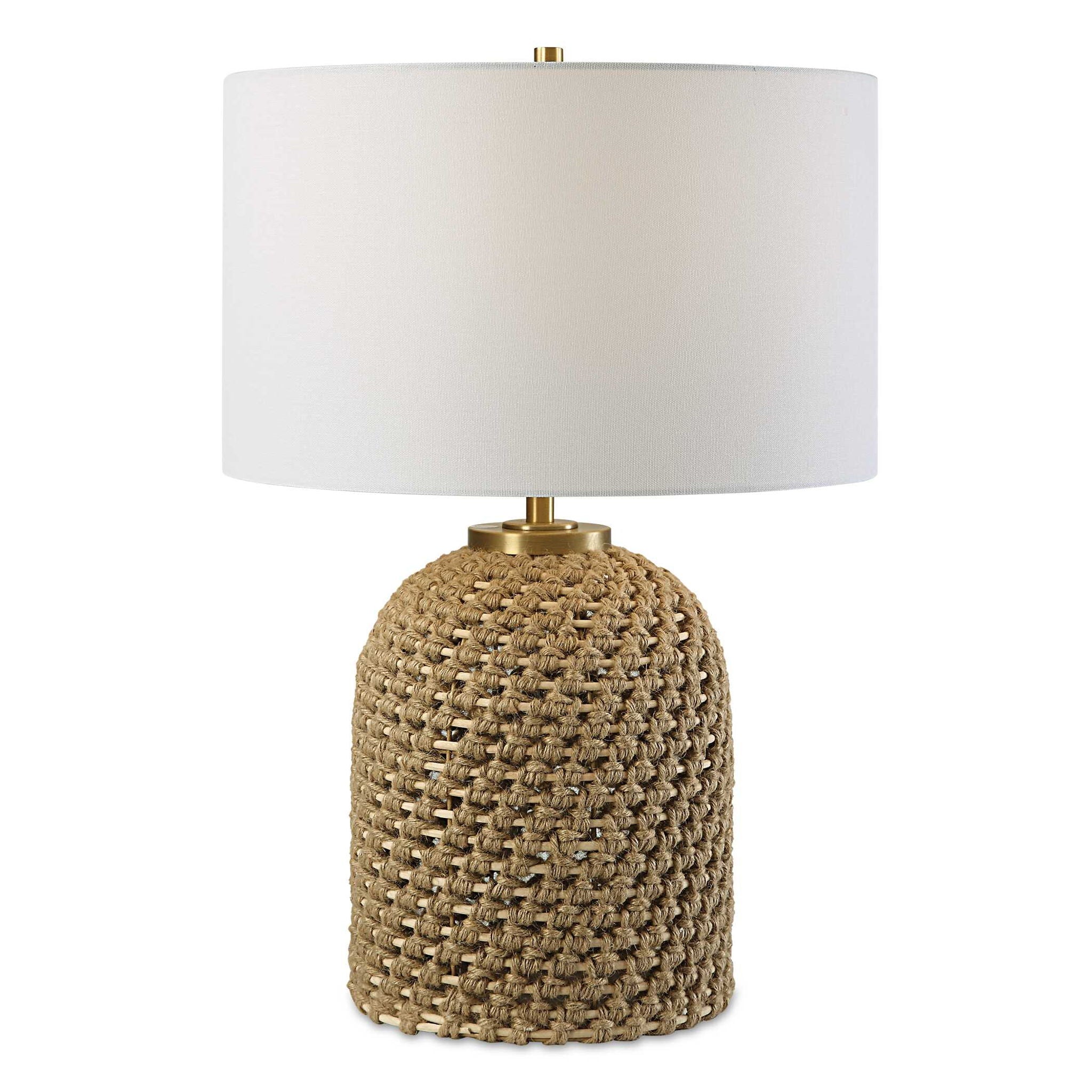 Kendari - Rope & Rattan Table Lamp - Image 1