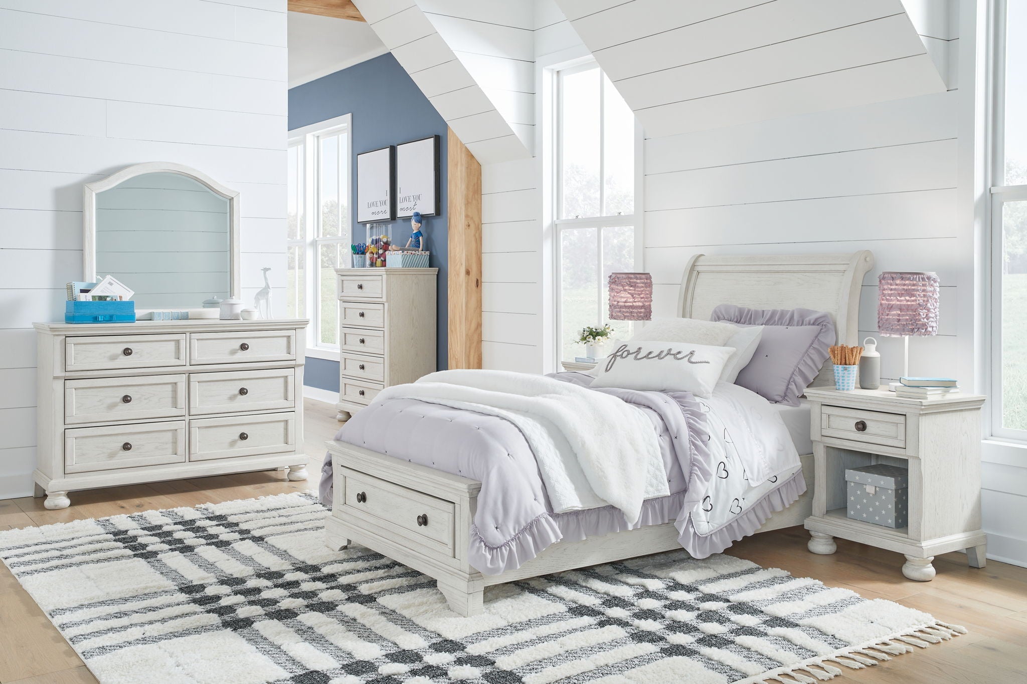 Robbinsdale - Youth Sleigh Storage Bedroom Set - Image 1