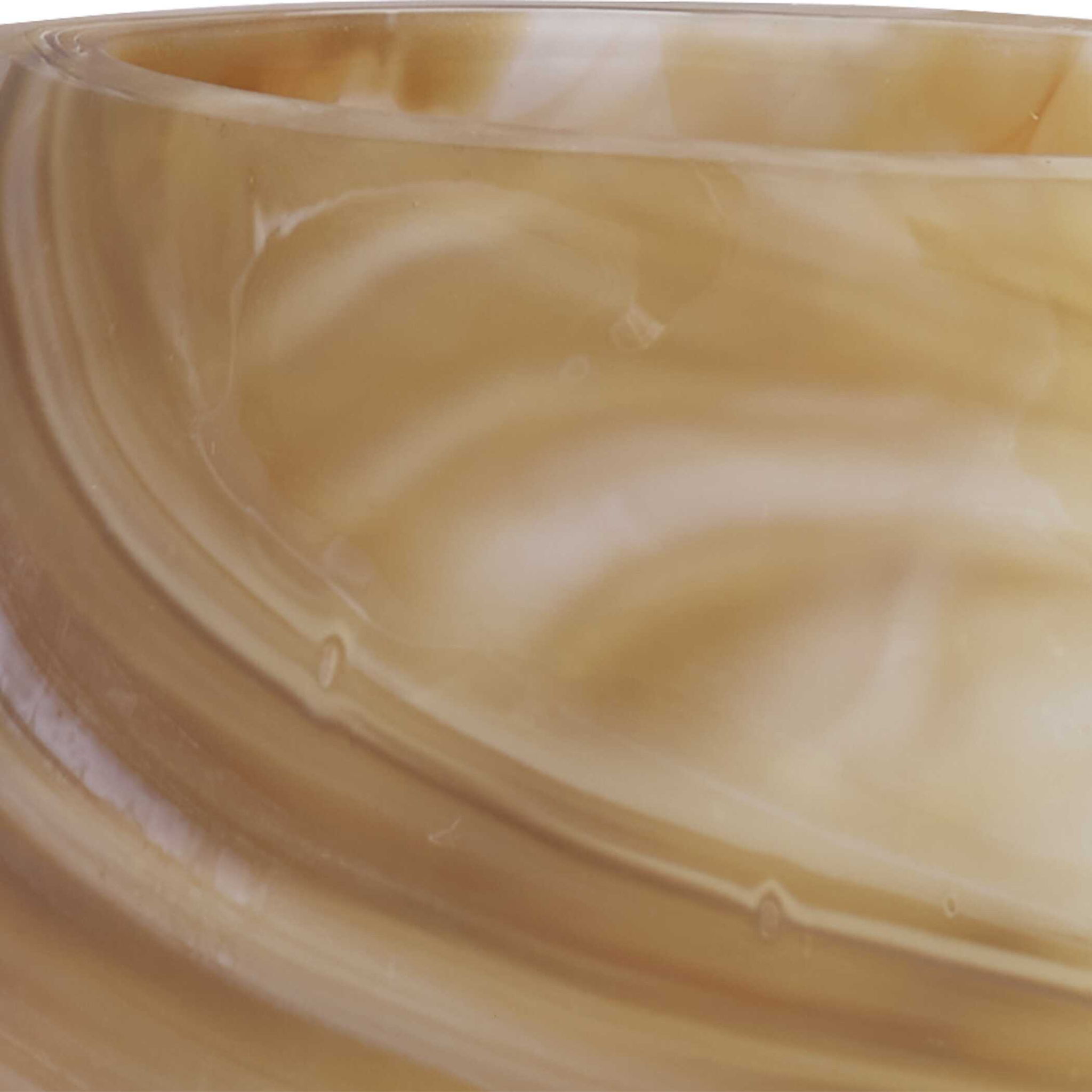 Fusion - Swirled Caramel & Ivory Vases (Set of 2) - Image 3