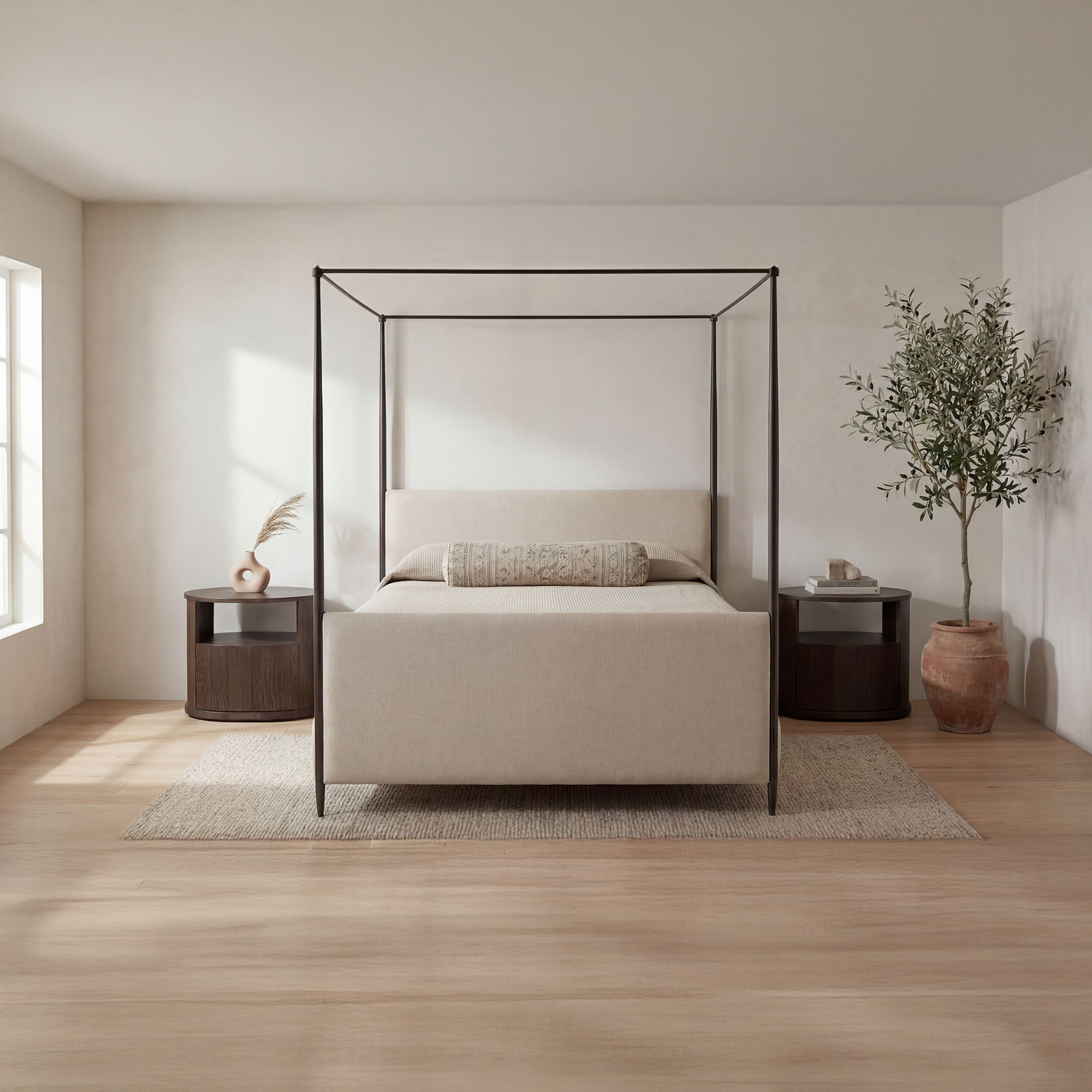 Viola - King Bed - Beige - Image 1